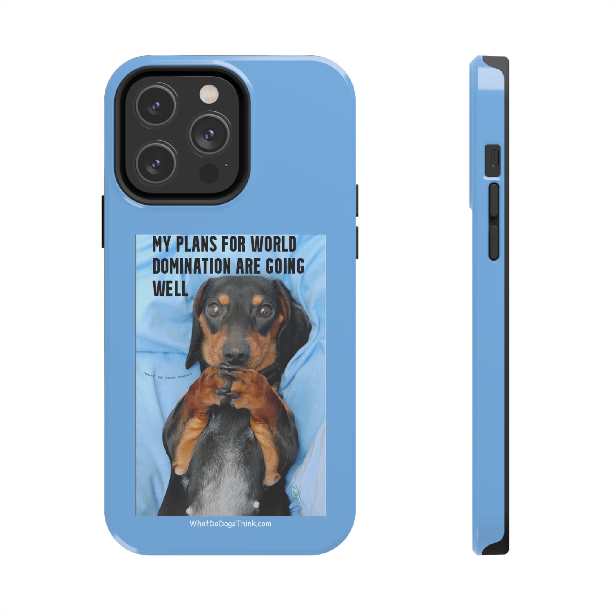 World Domination Blue Tough Phone Cases