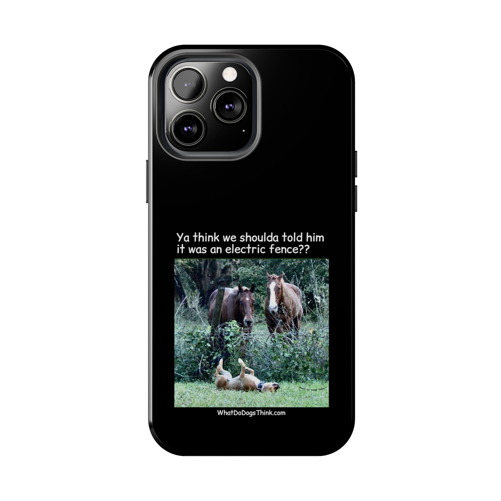 Electric Fence Black Tough Phone Cases