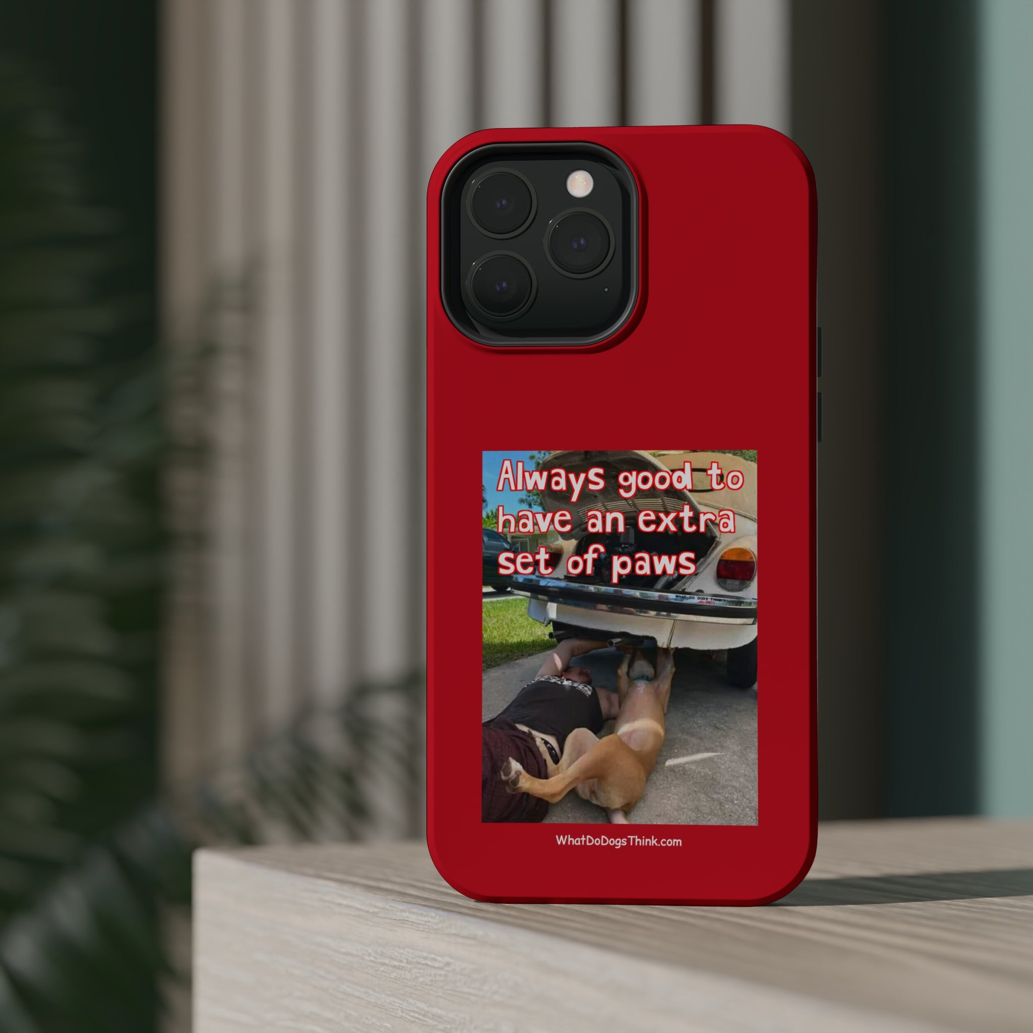 Extra Paw Red MagSafe Tough Cases