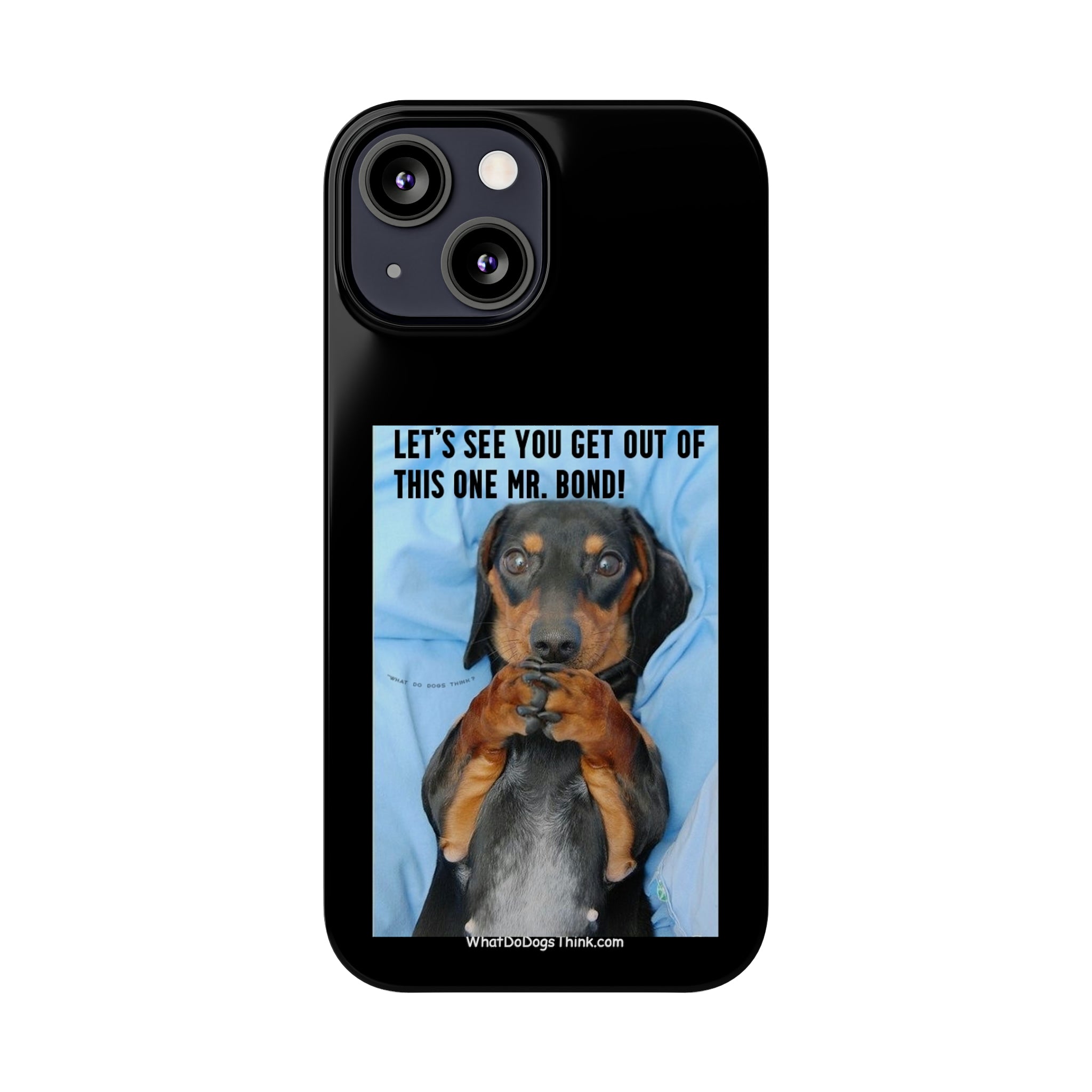 Mr. Bond Black Slim Phone Cases