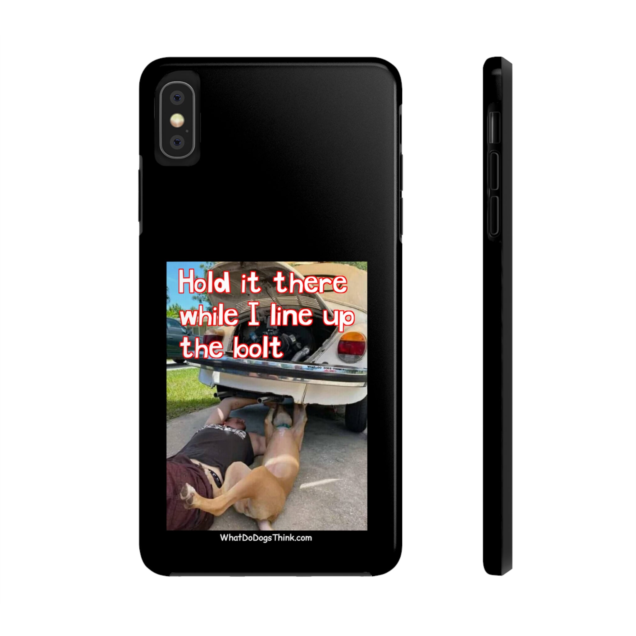 Hold it Black Tough Phone Cases