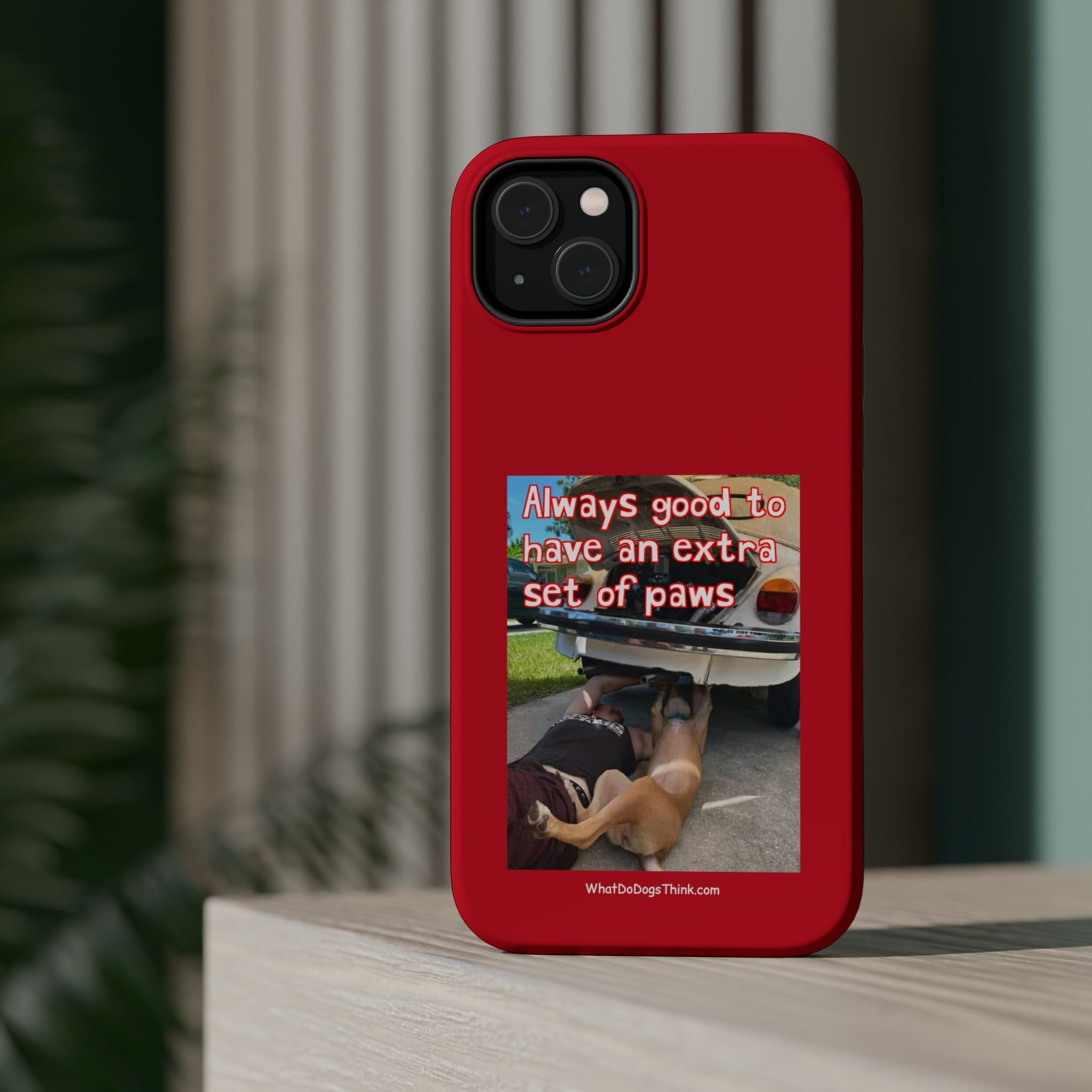 Extra Paw Red MagSafe Tough Cases