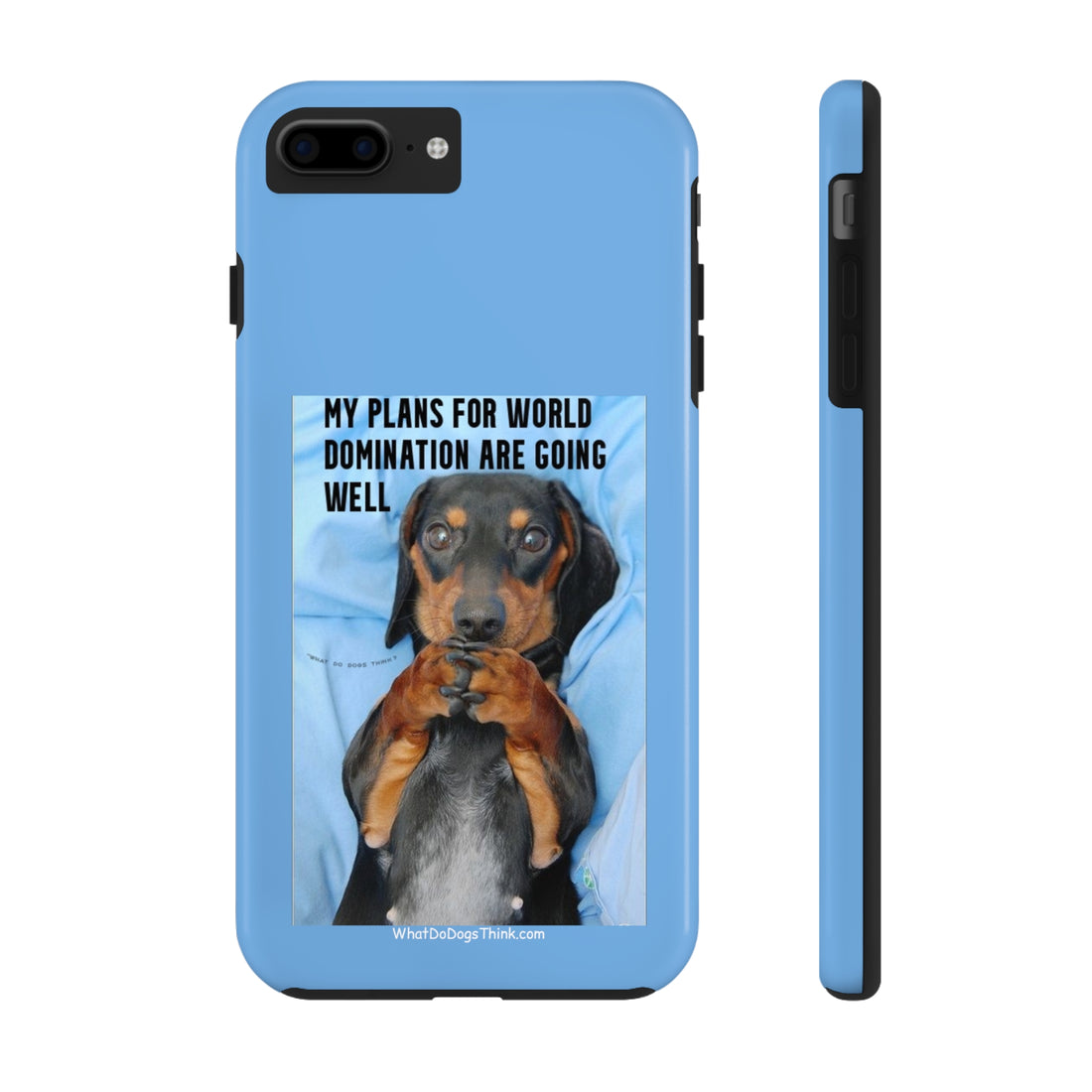 World Domination Blue Tough Phone Cases