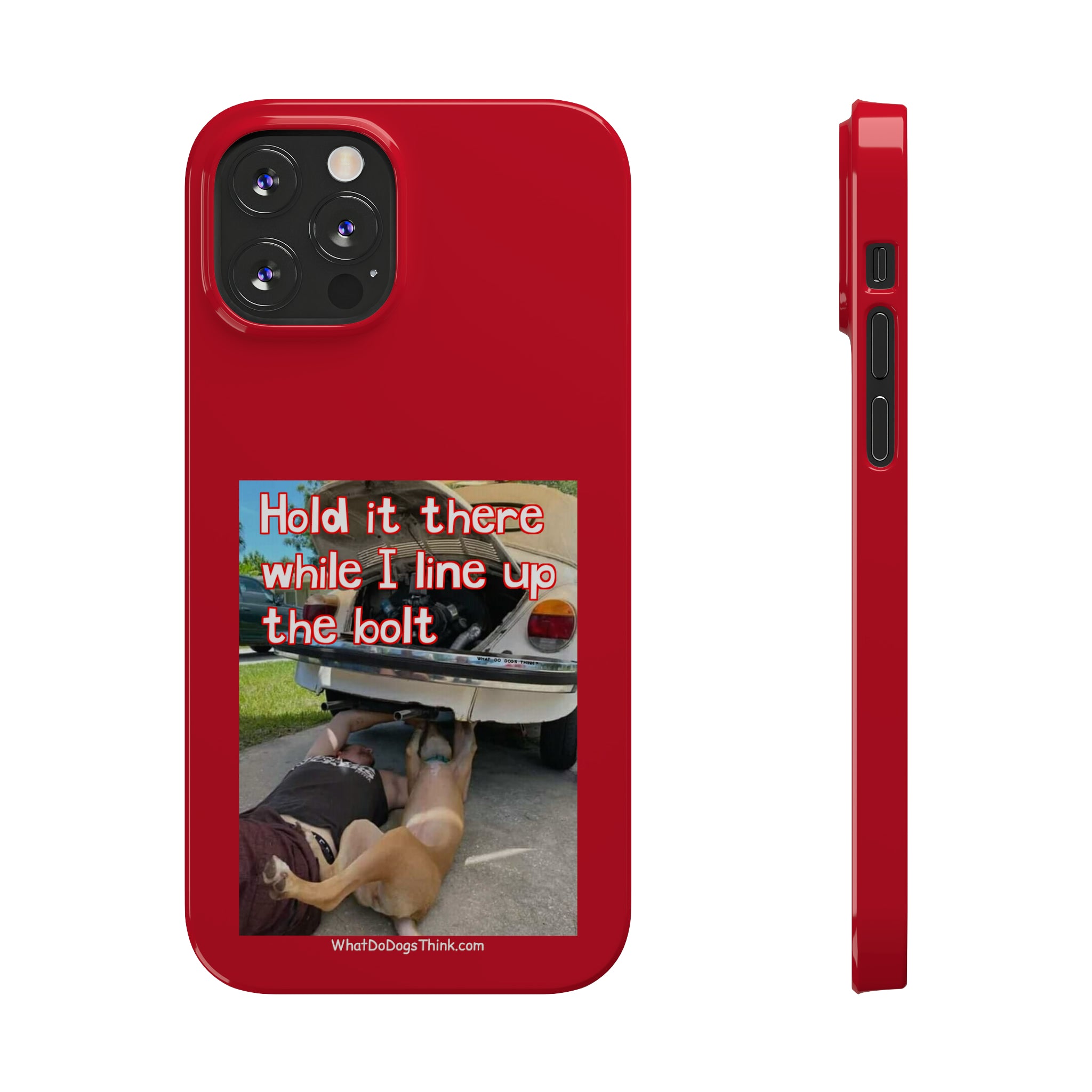 Hold It Red Slim Phone Cases