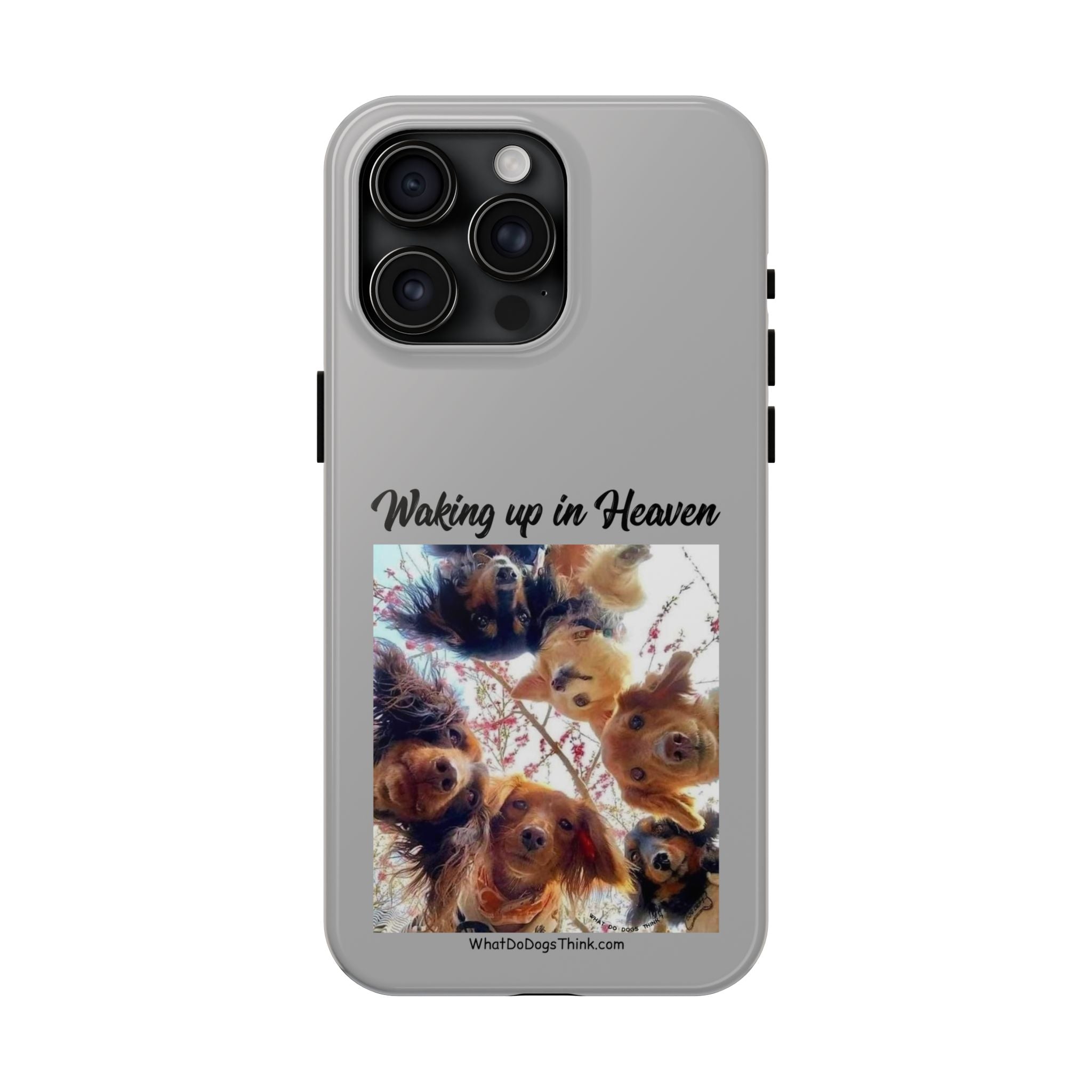 Waking Up in Heaven Grey Tough Phone Cases