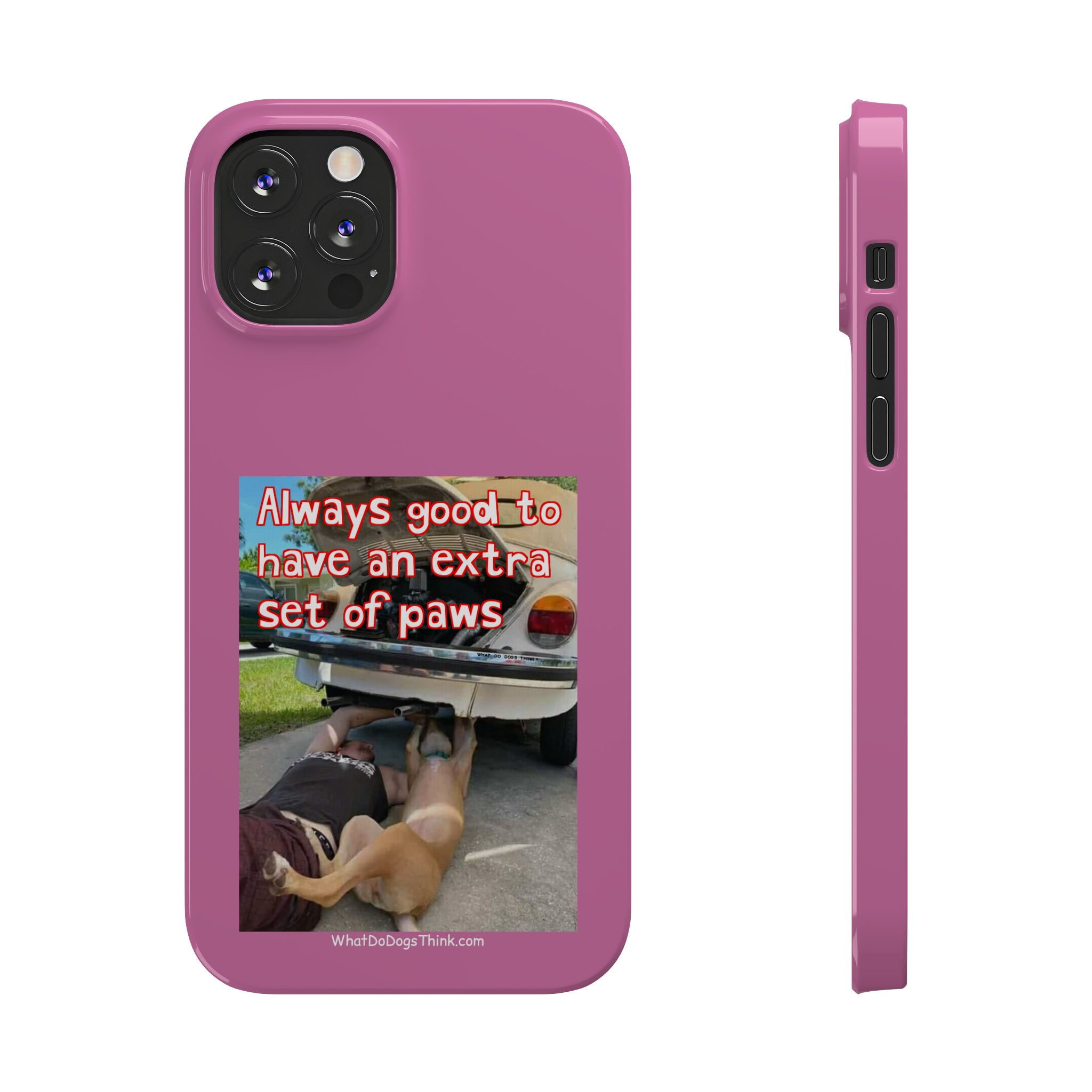 Extra Paws Pink Slim Phone Case