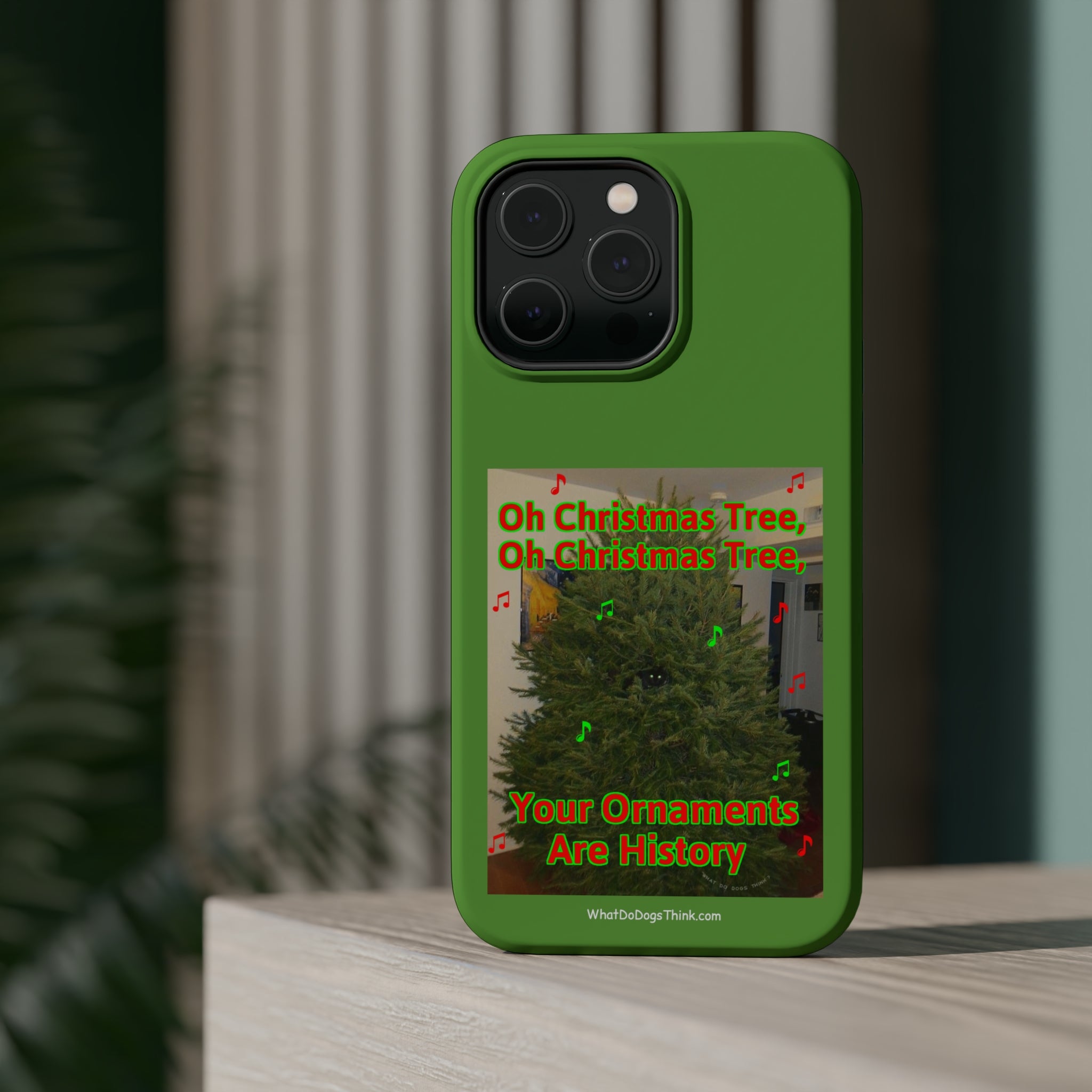 Christmas Tree Cat Green MagSafe Tough Case