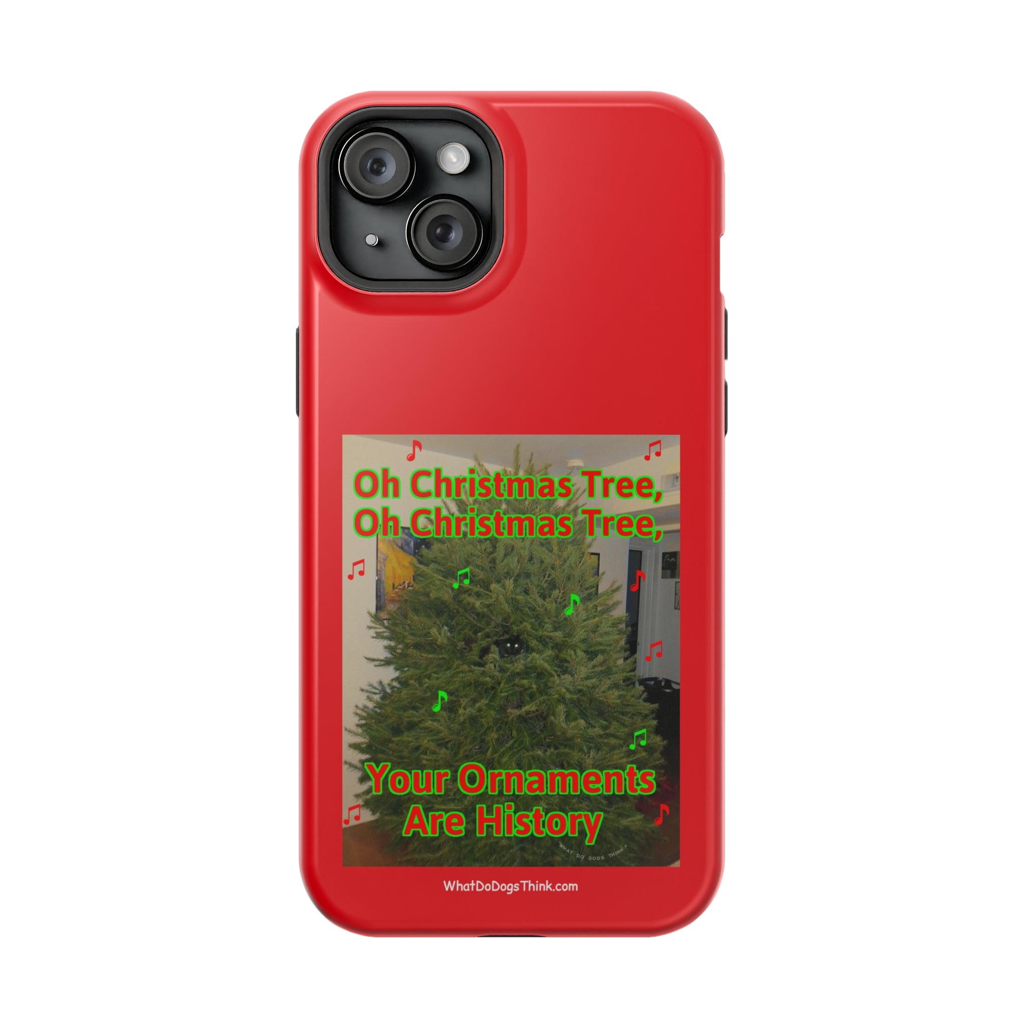 Christmas Tree Cat Red MagSafe Tough Case