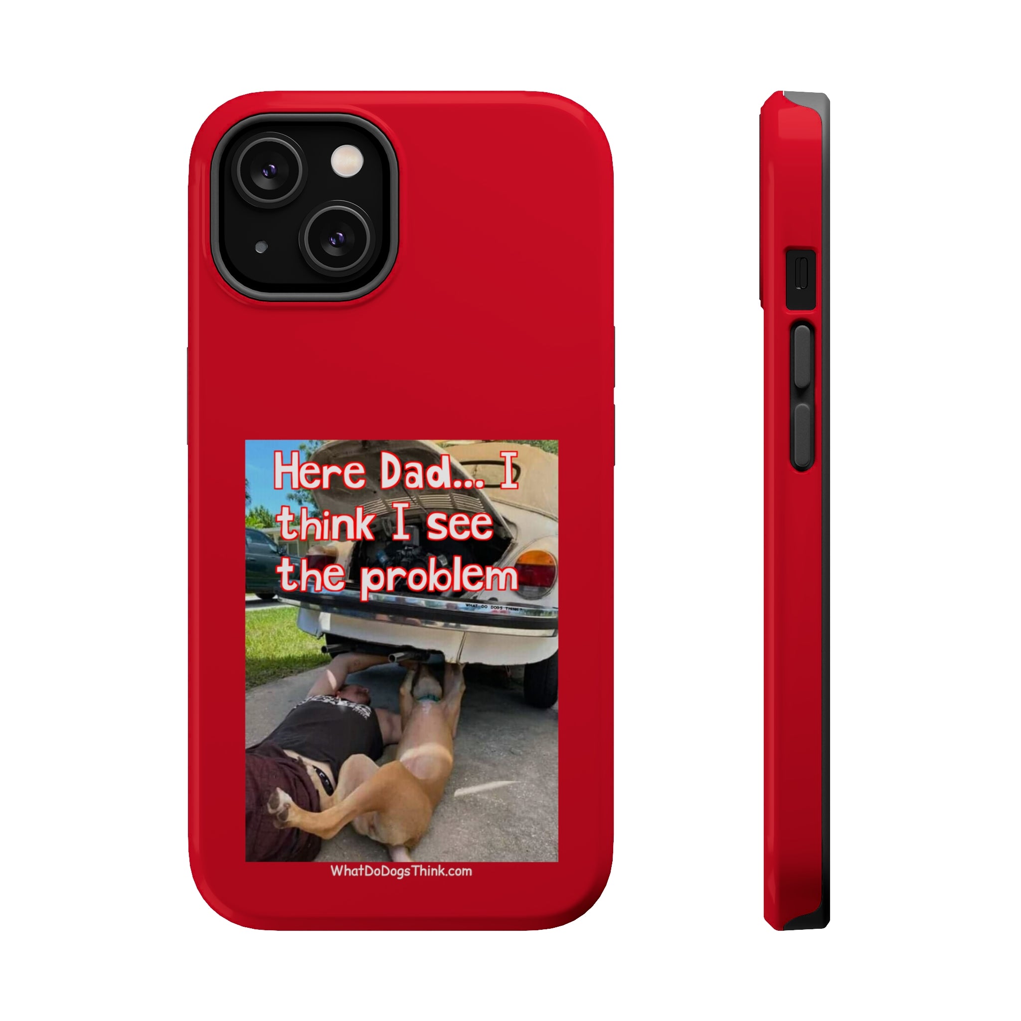 Here Dad Red MagSafe Tough Cases