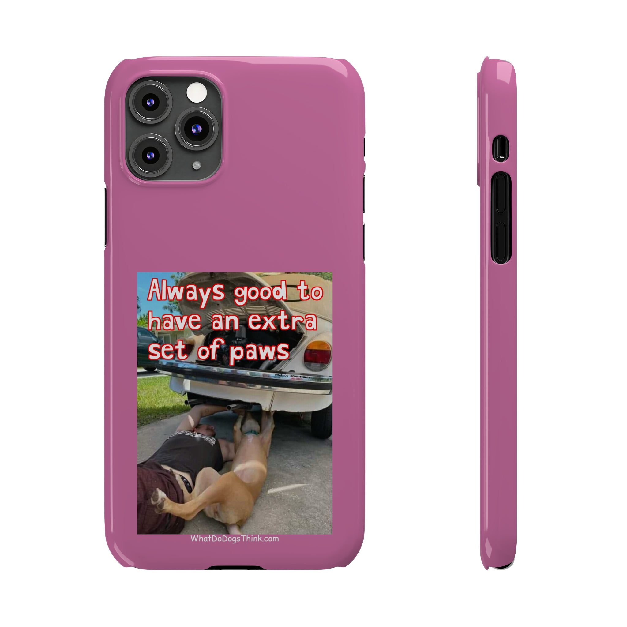 Extra Paws Pink Slim Phone Case