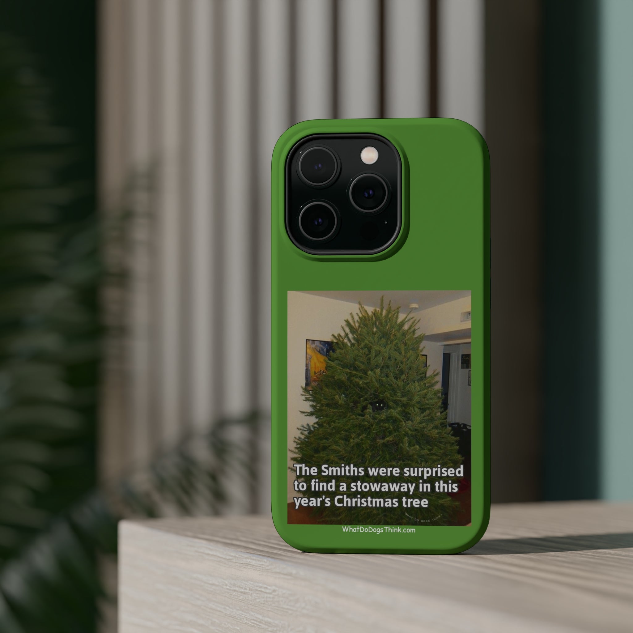 Stowaway Cat Green MagSafe Tough Case