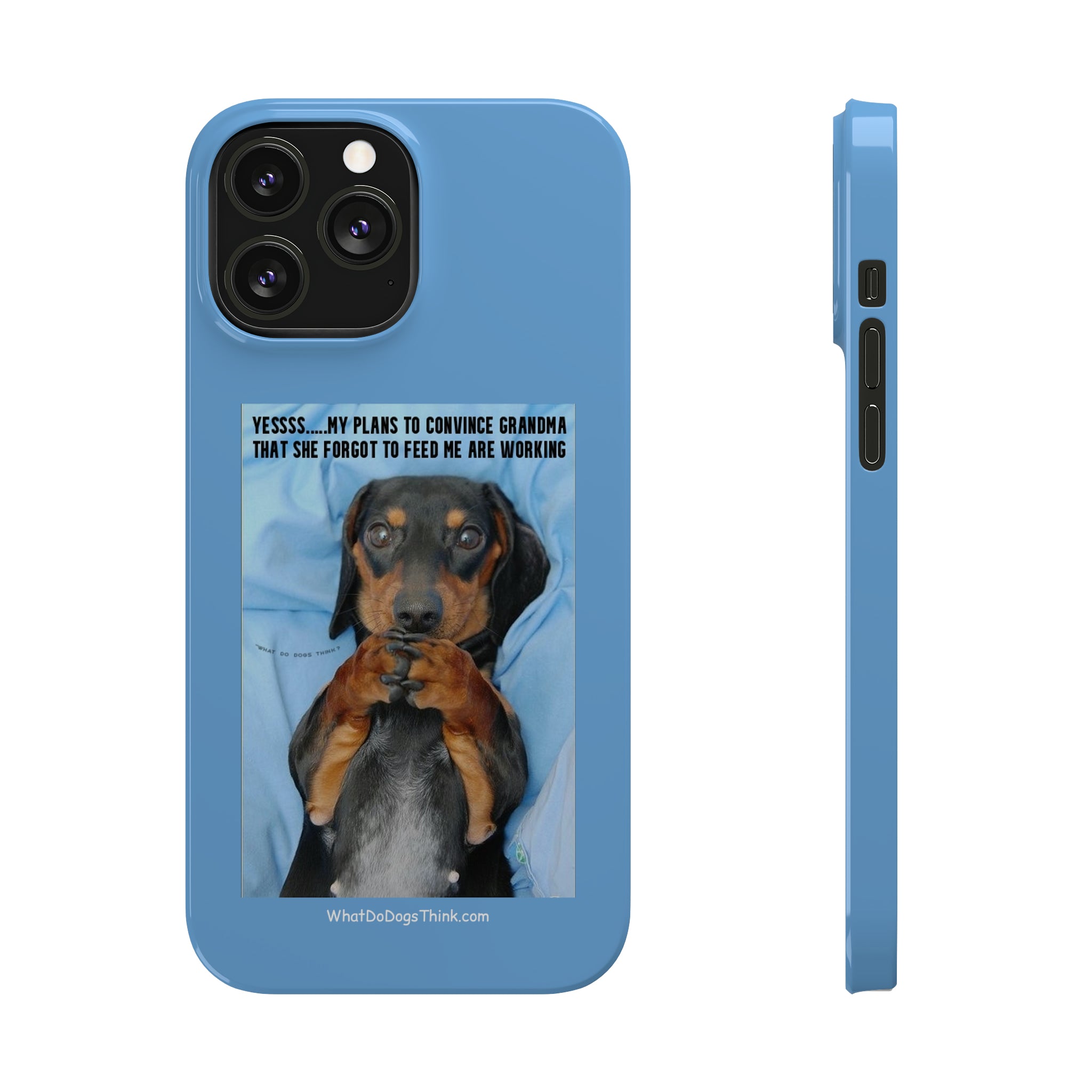 Grandma Blue Slim Phone Cases