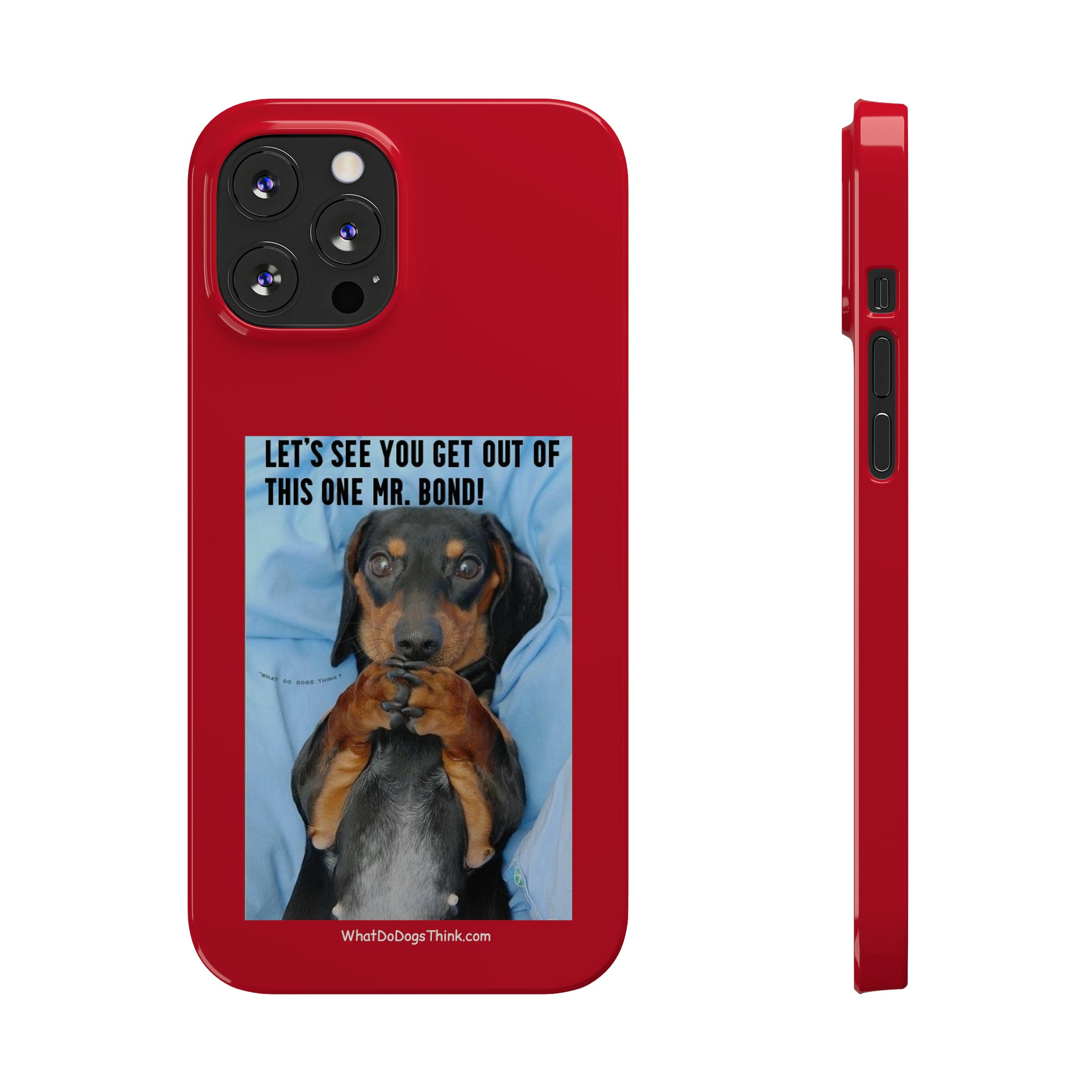 Mr. Bond Red Slim Phone Cases