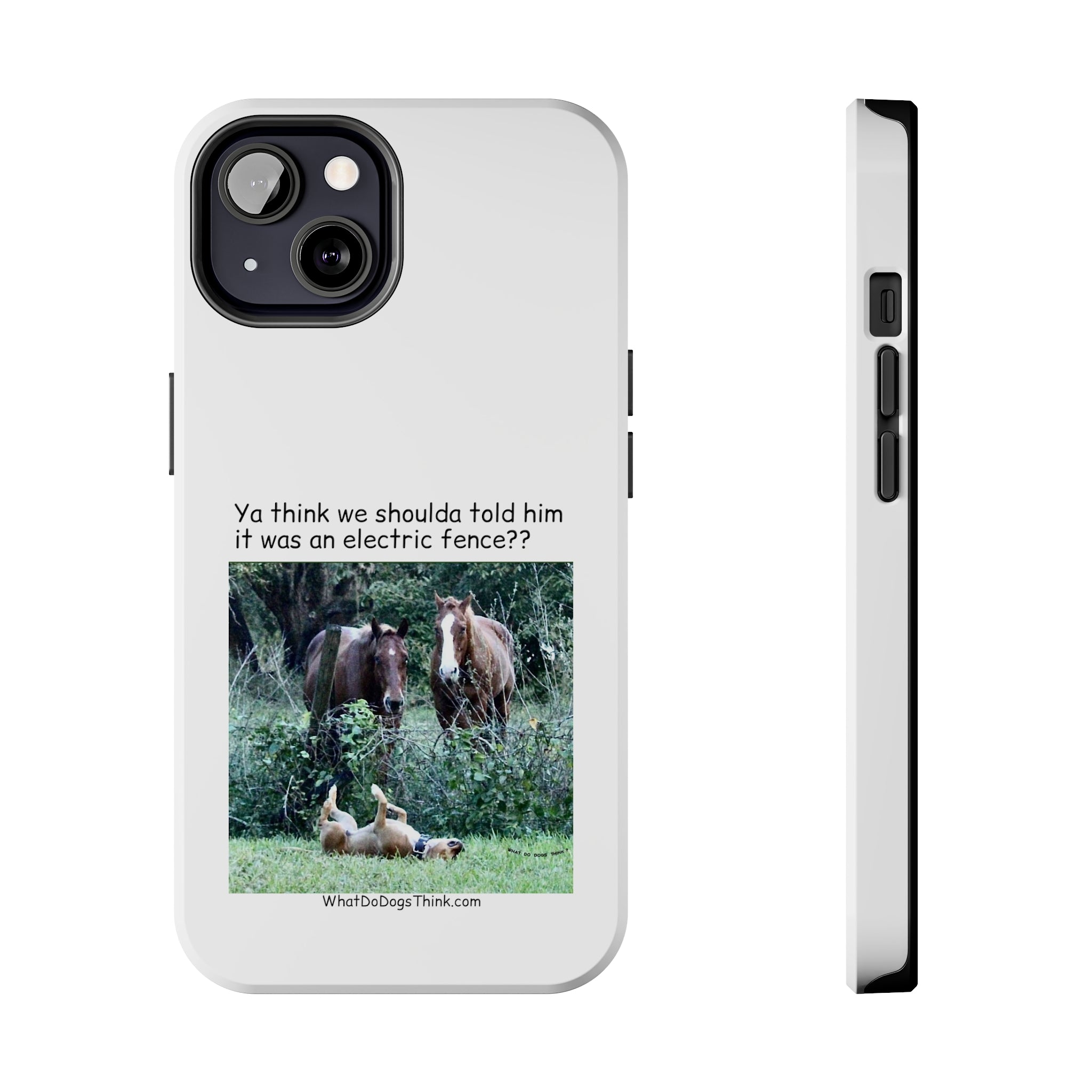 Electric Fence White Tough Phone Cases