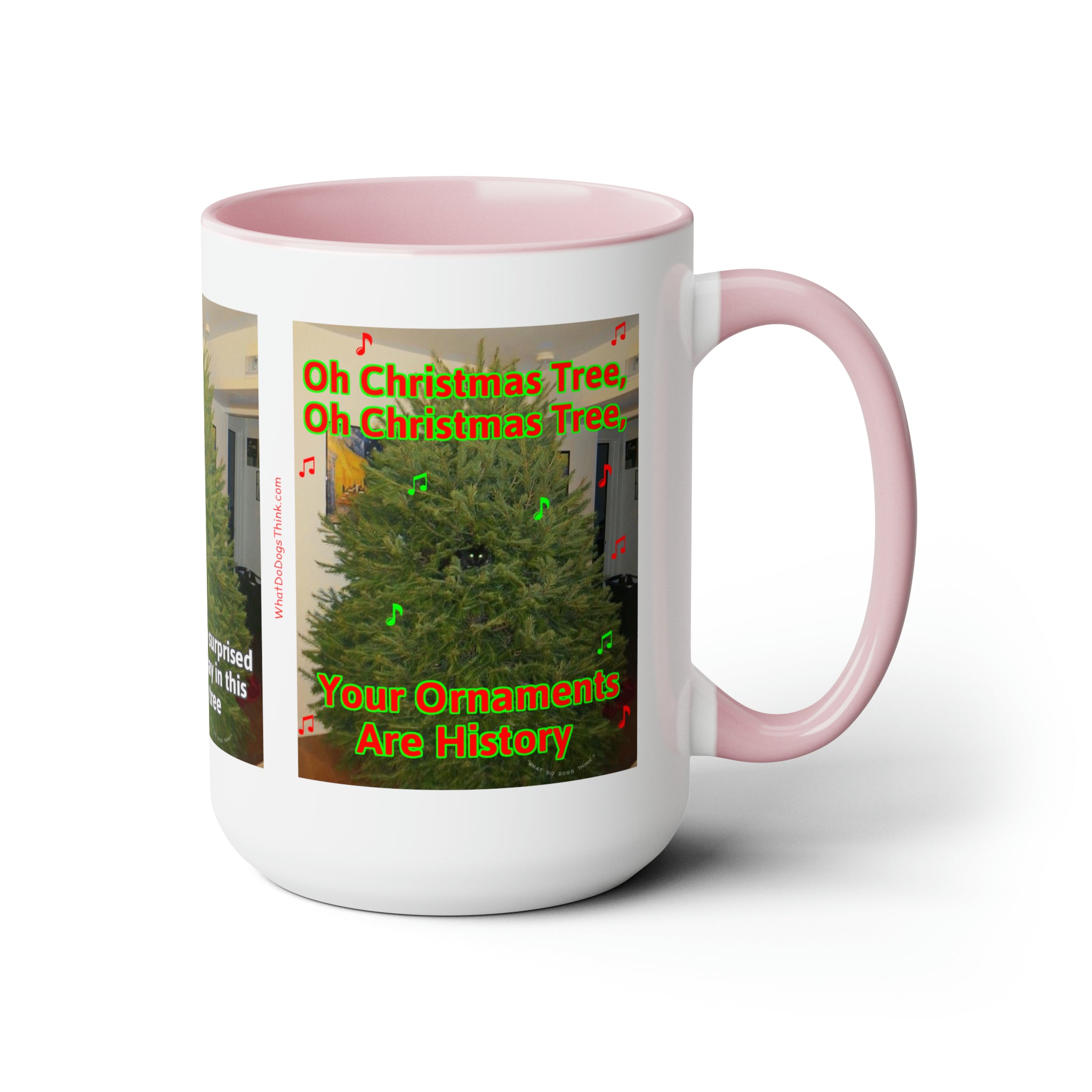 Christmas Tree Cat Mug 15oz