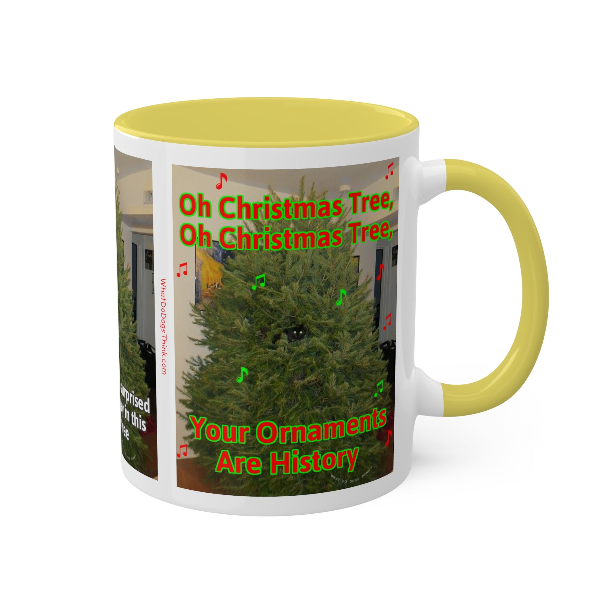 Christmas Tree Cat Mug 11oz