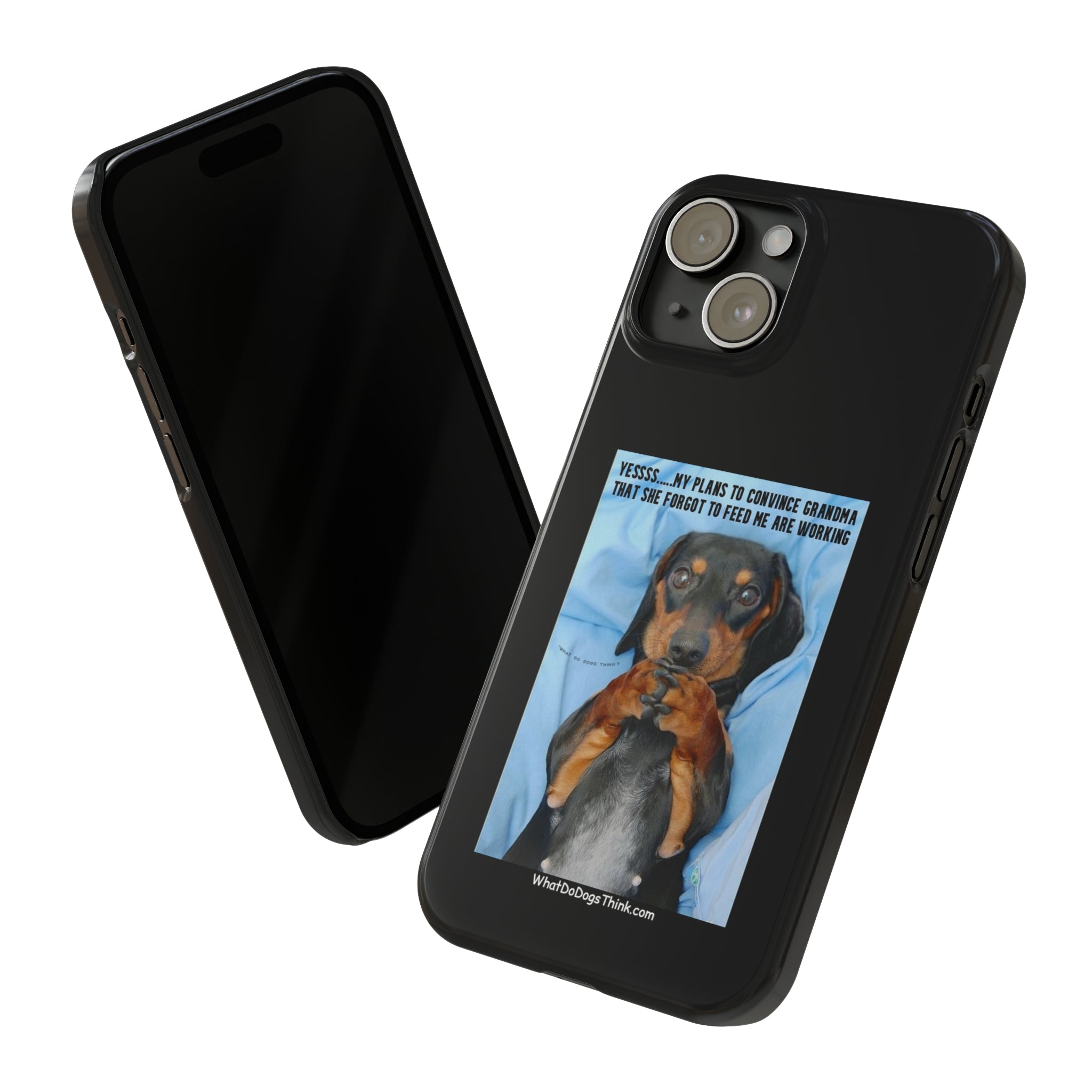 Grandma Black Slim Phone Cases
