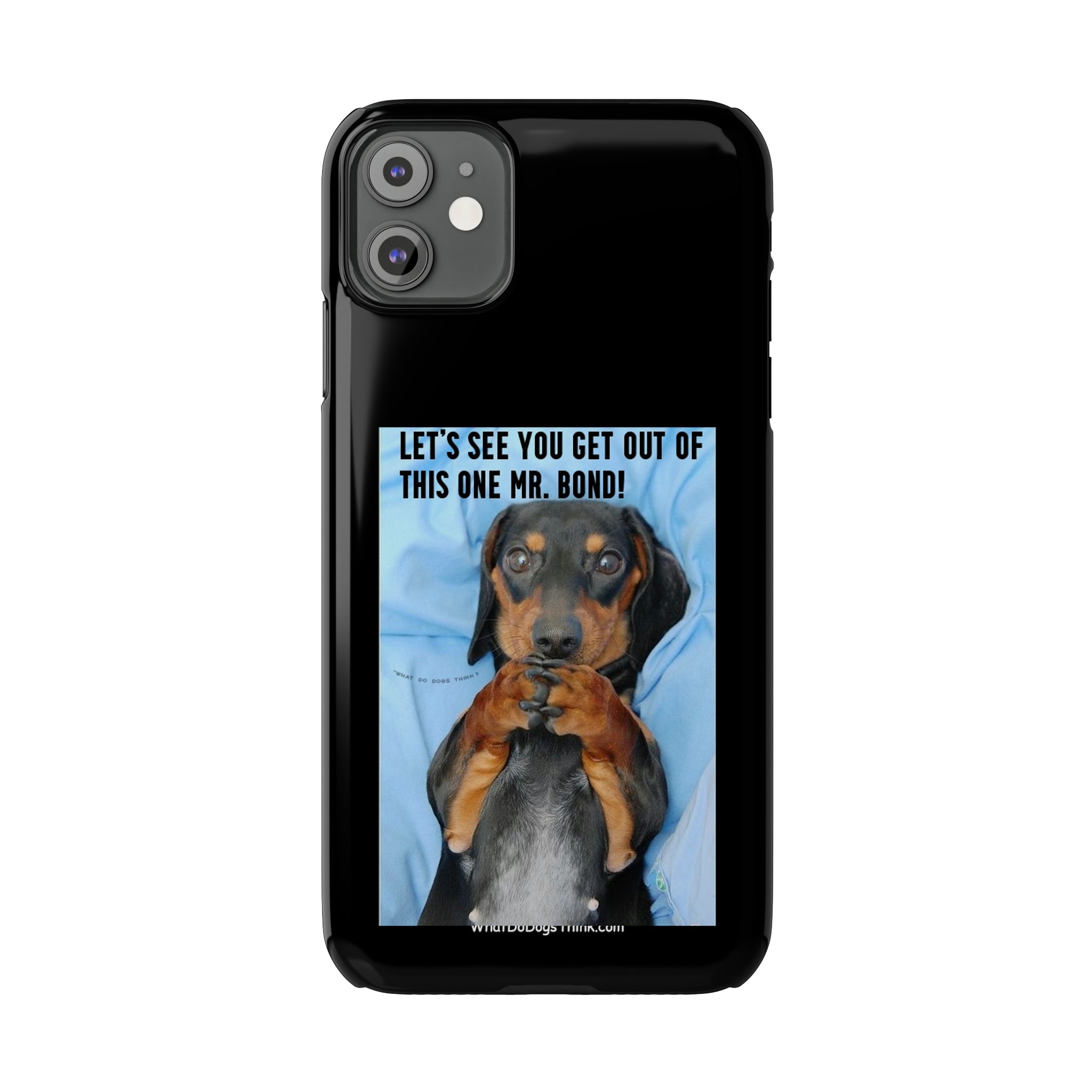 Mr. Bond Black Slim Phone Cases