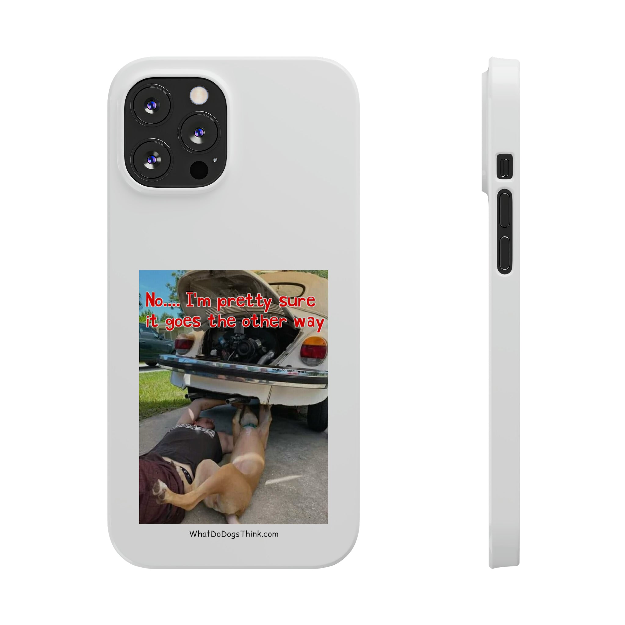 Other way White Slim Phone Cases