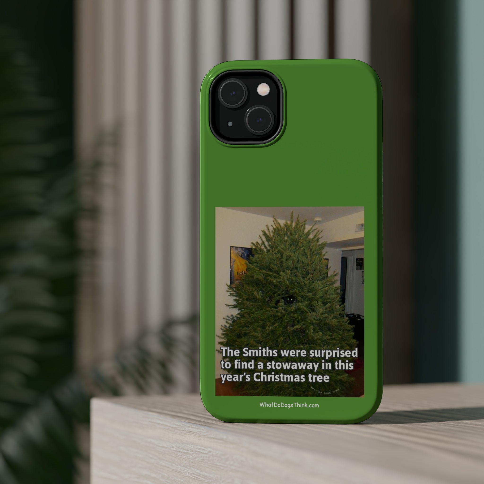 Stowaway Cat Green MagSafe Tough Case