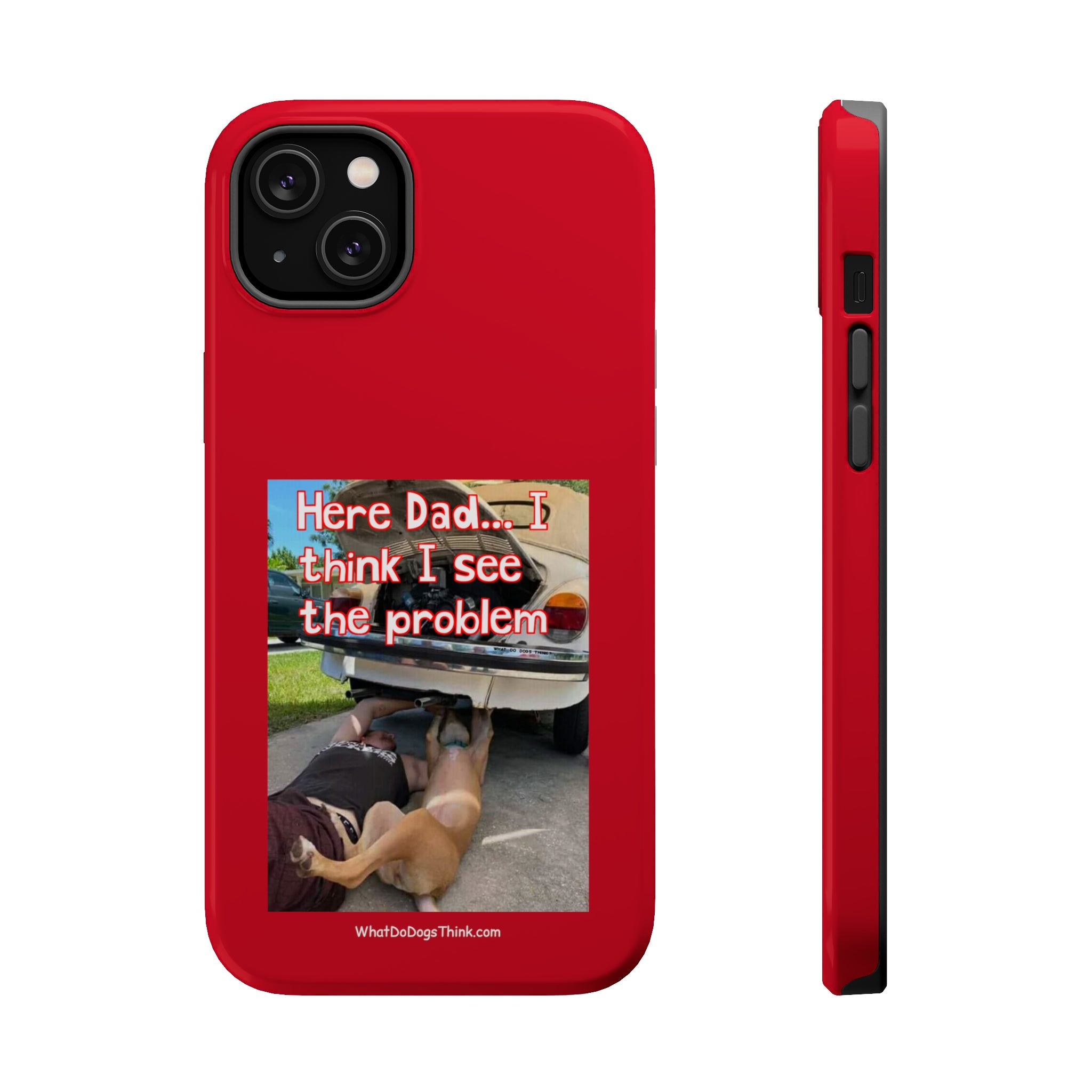 Here Dad Red MagSafe Tough Cases