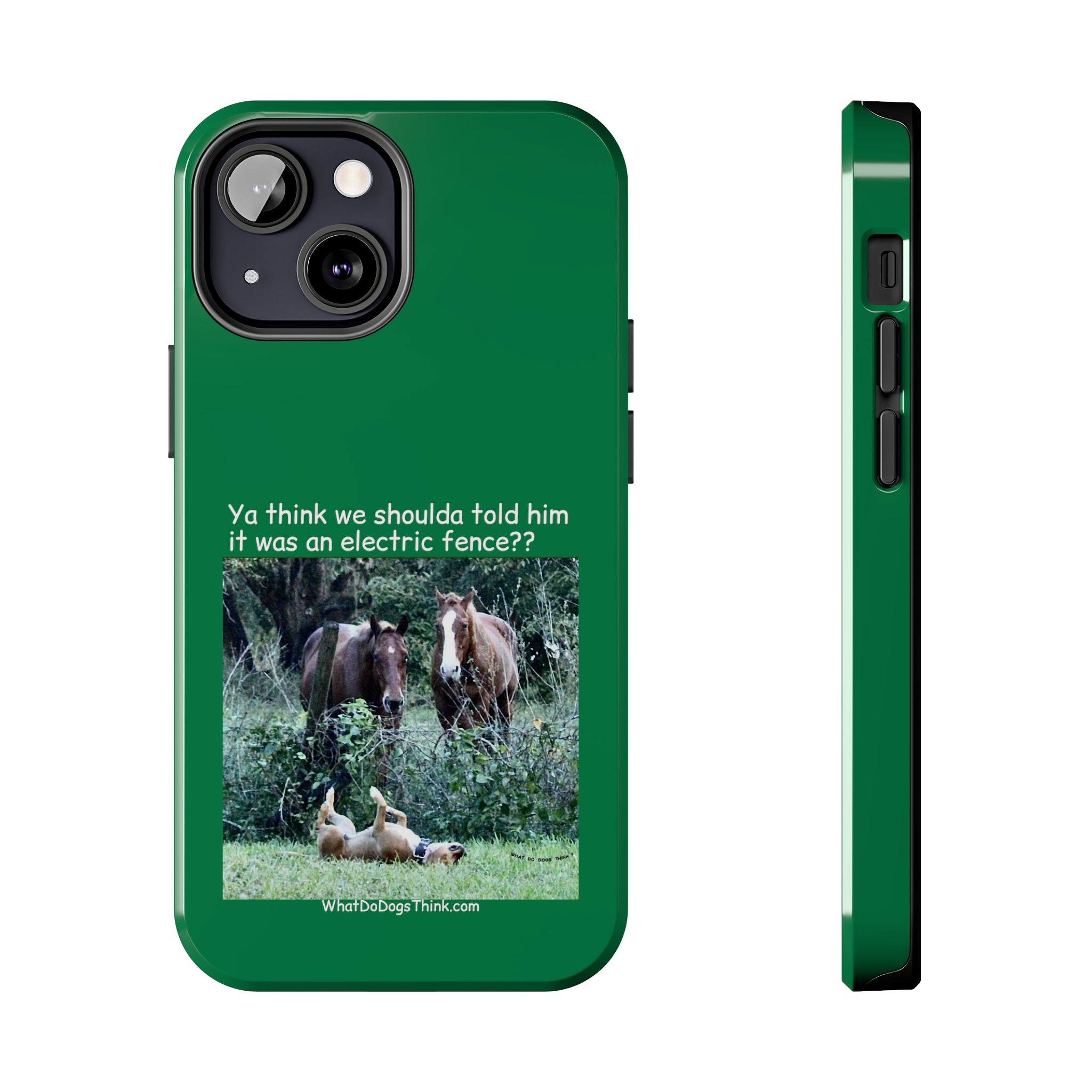 Electric Fence Green Tough Phone Cases