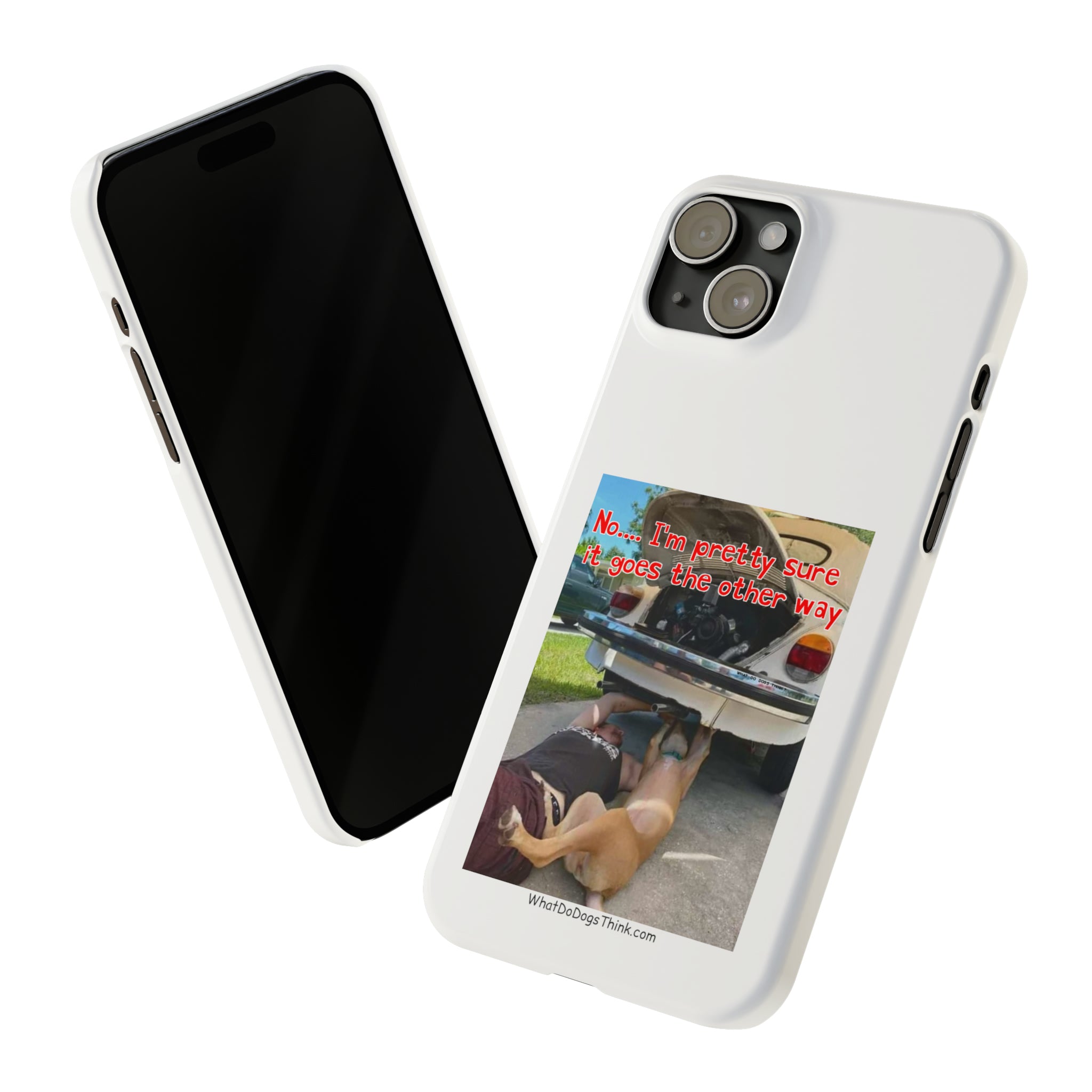 Other way White Slim Phone Cases