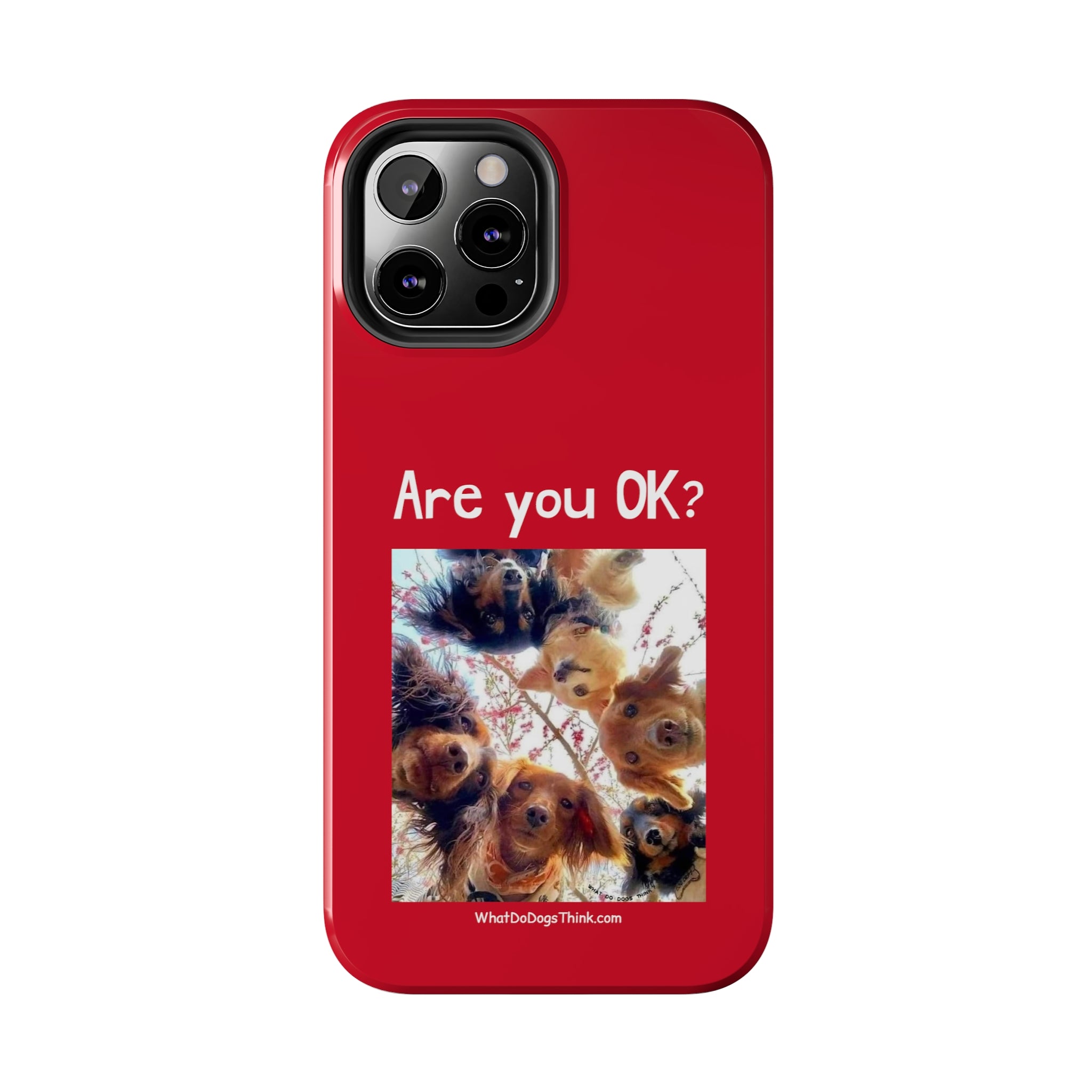 Are you OK? Red Tough Phone Cases