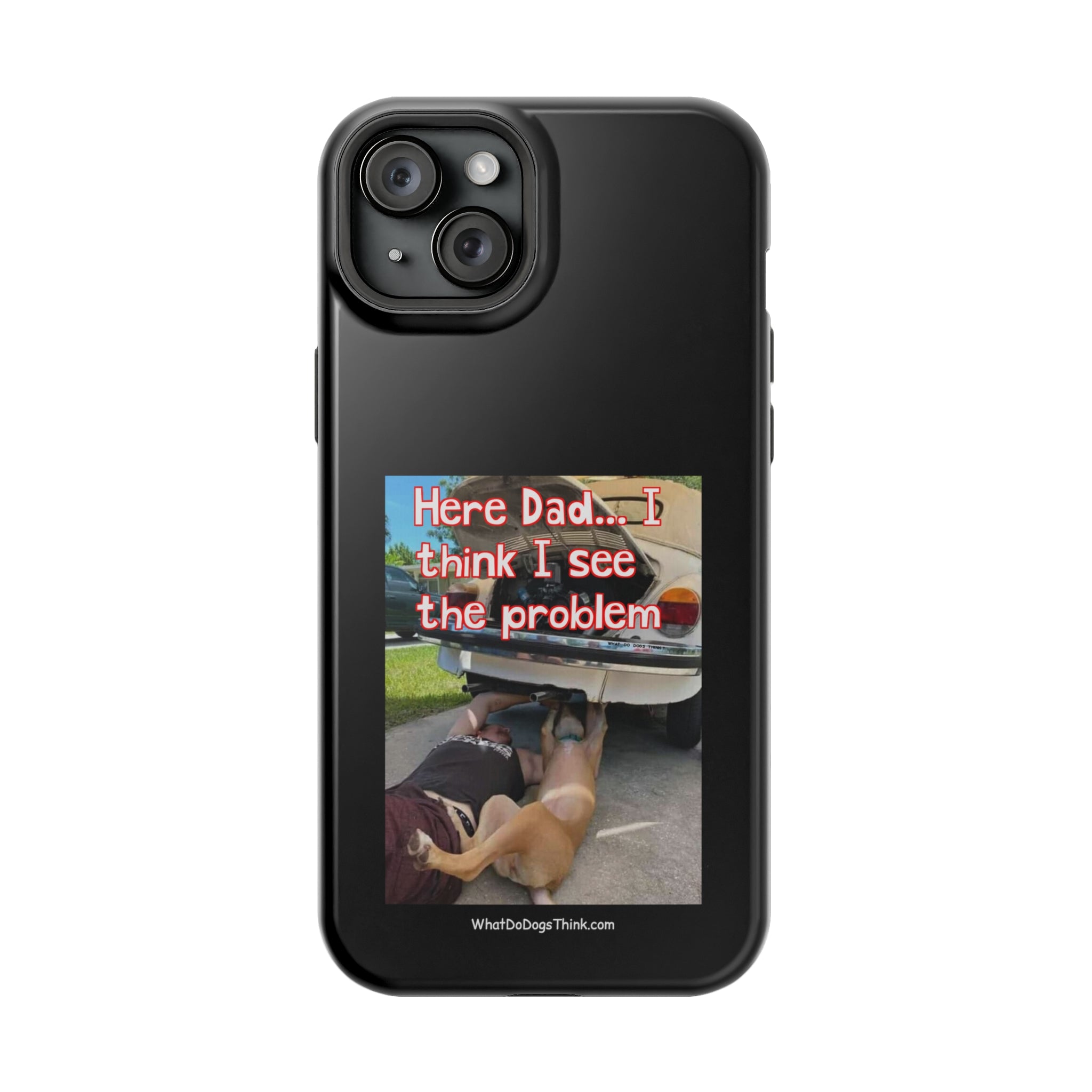 Here Dad Black MagSafe Tough Cases