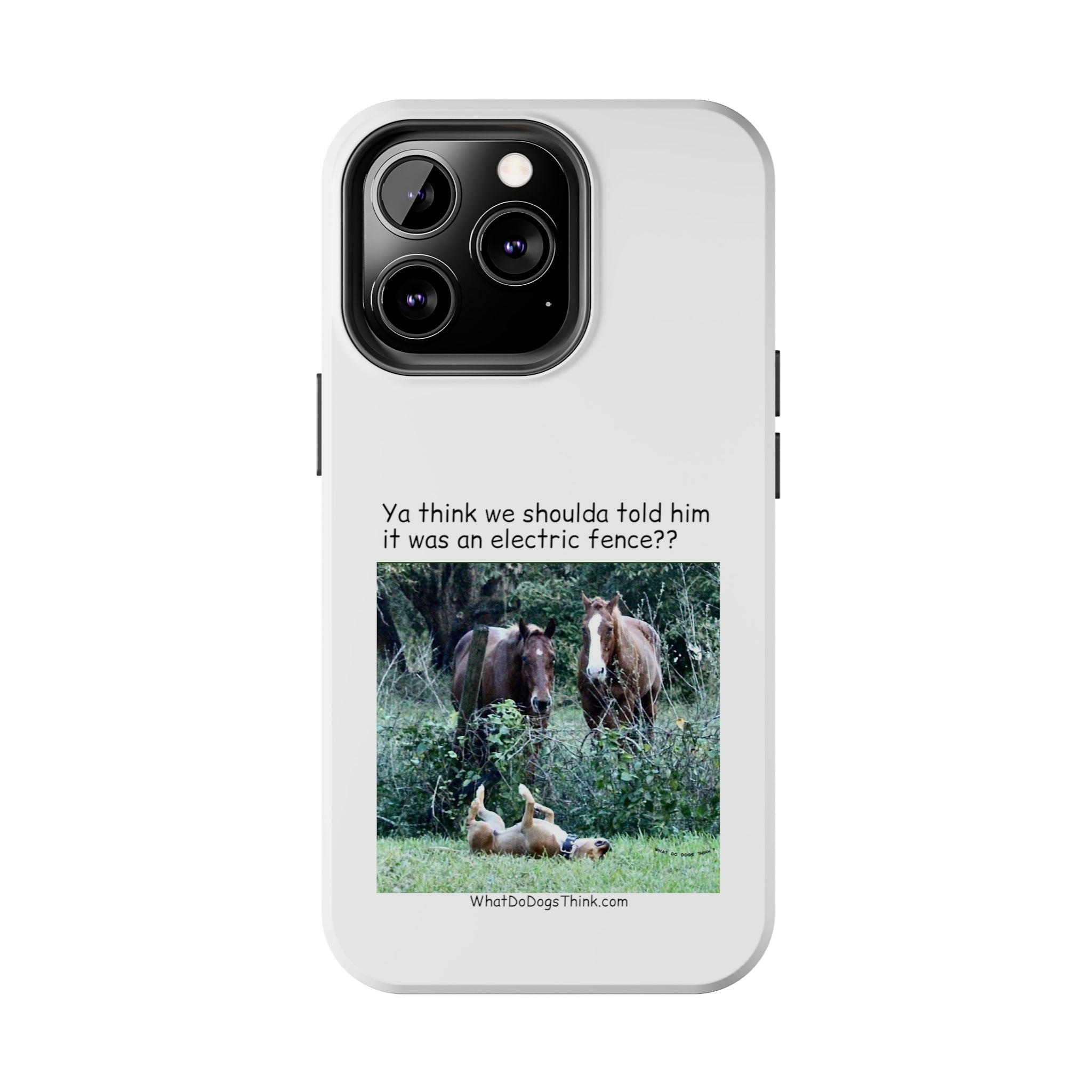 Electric Fence White Tough Phone Cases