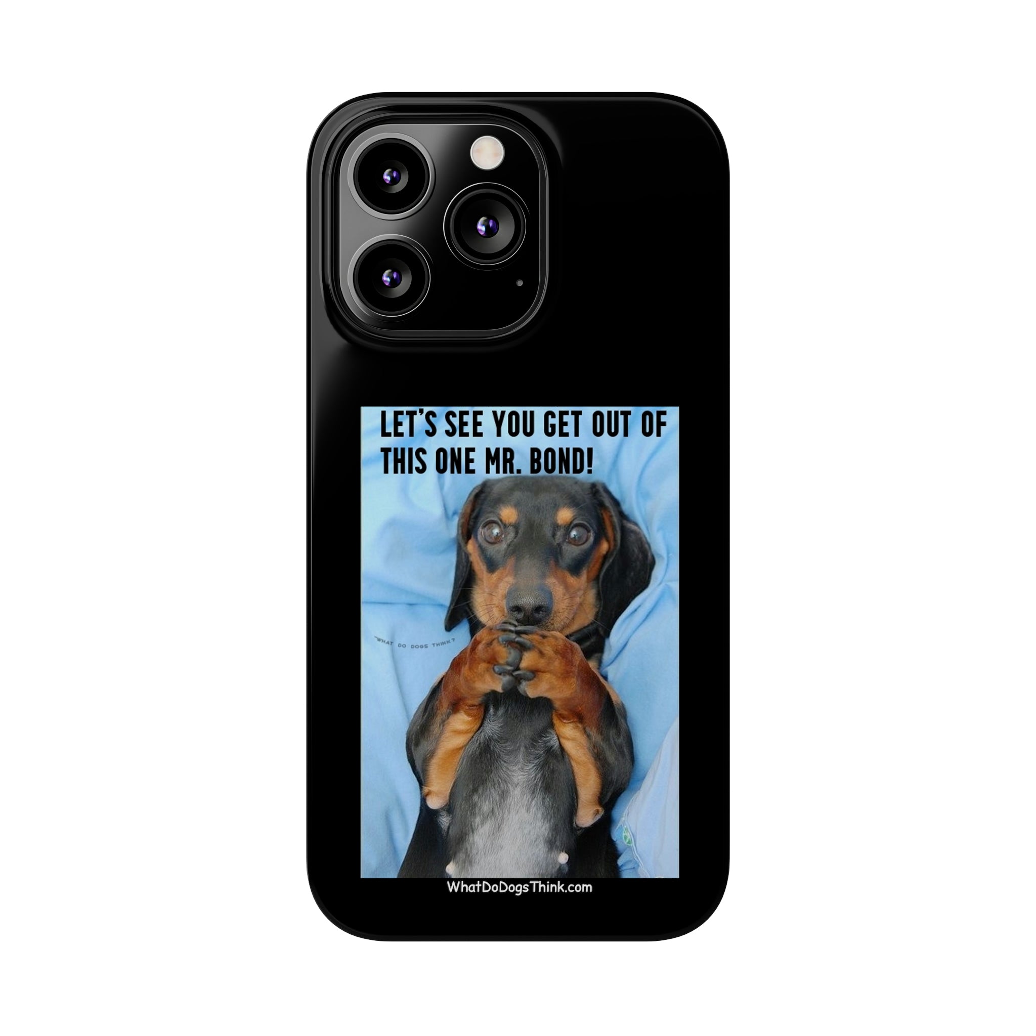 Mr. Bond Black Slim Phone Cases