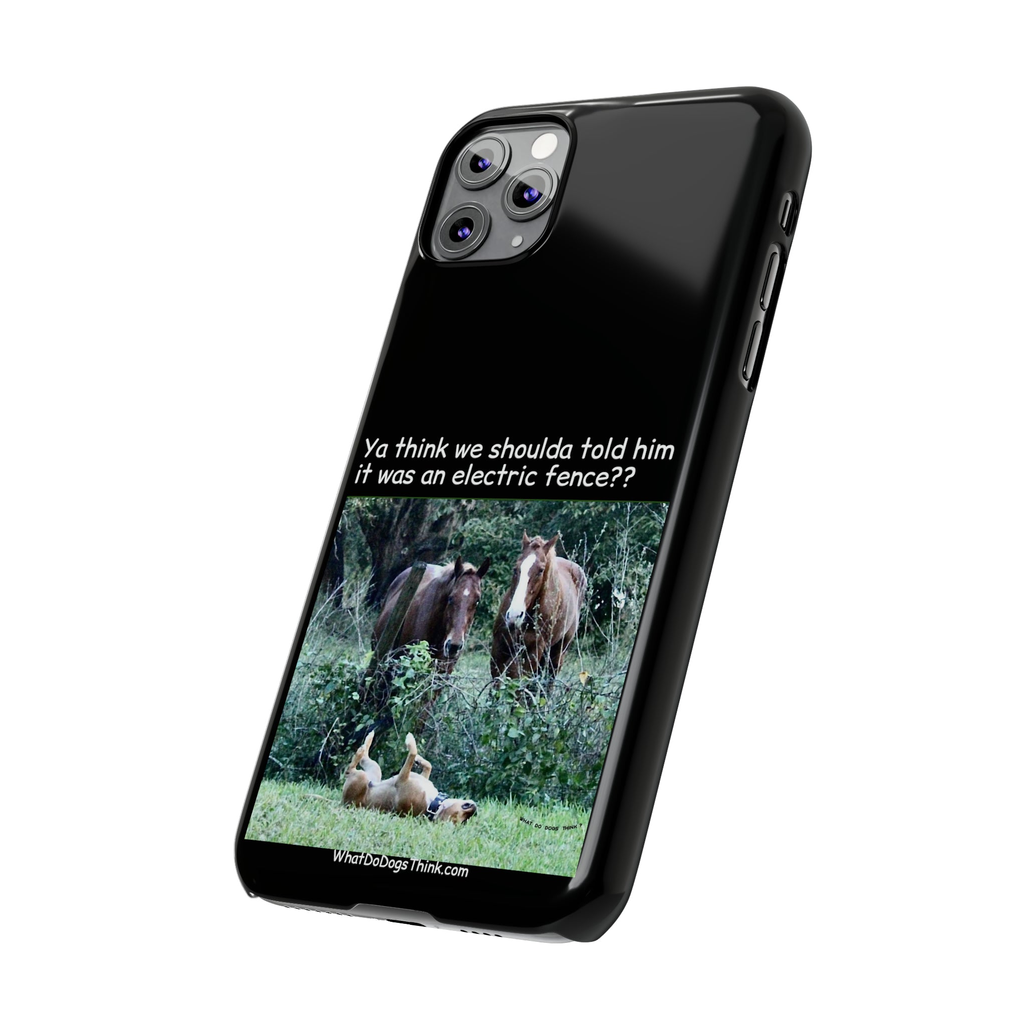 Electric Fence Black Slim Phone Case