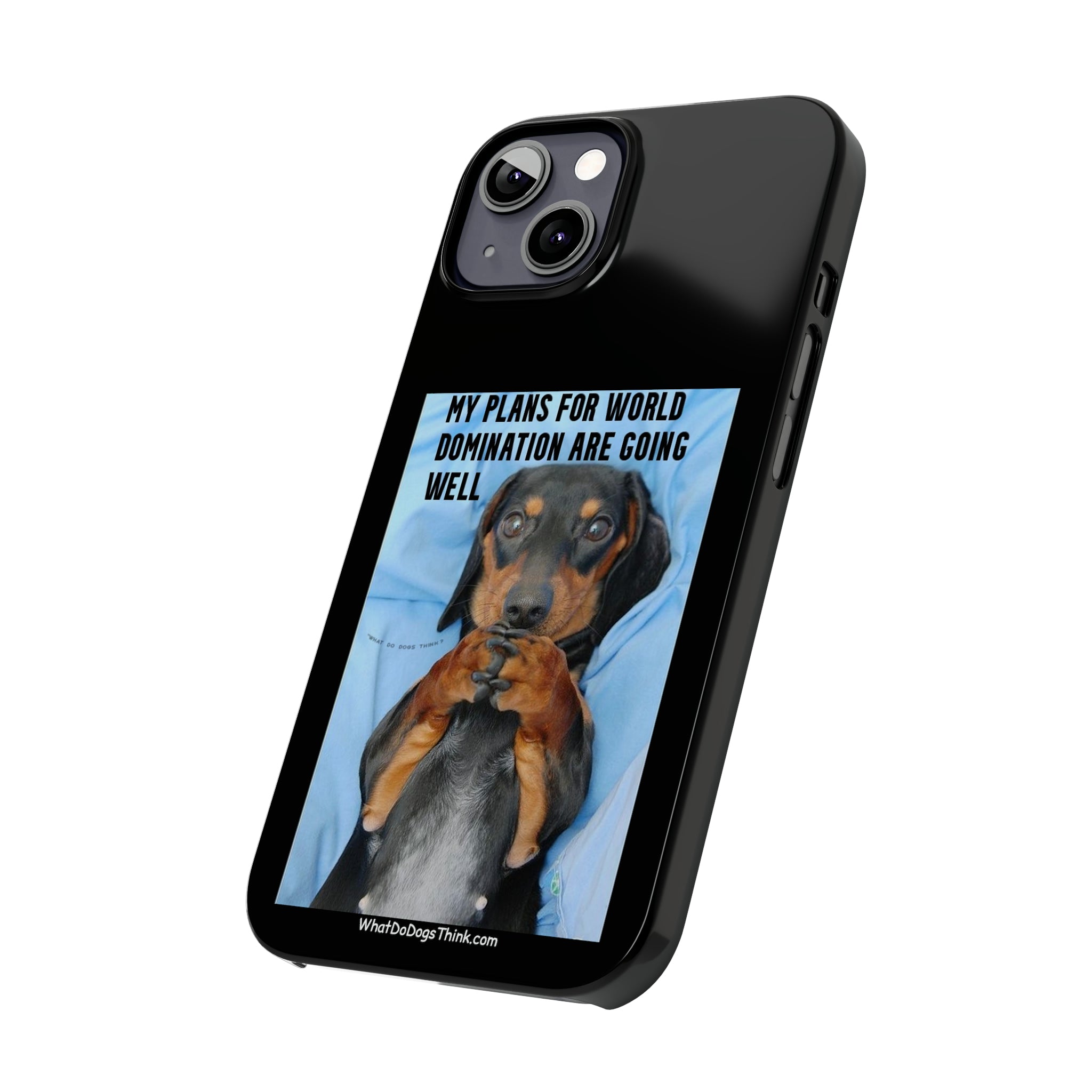 World Domination Black Slim Phone Cases