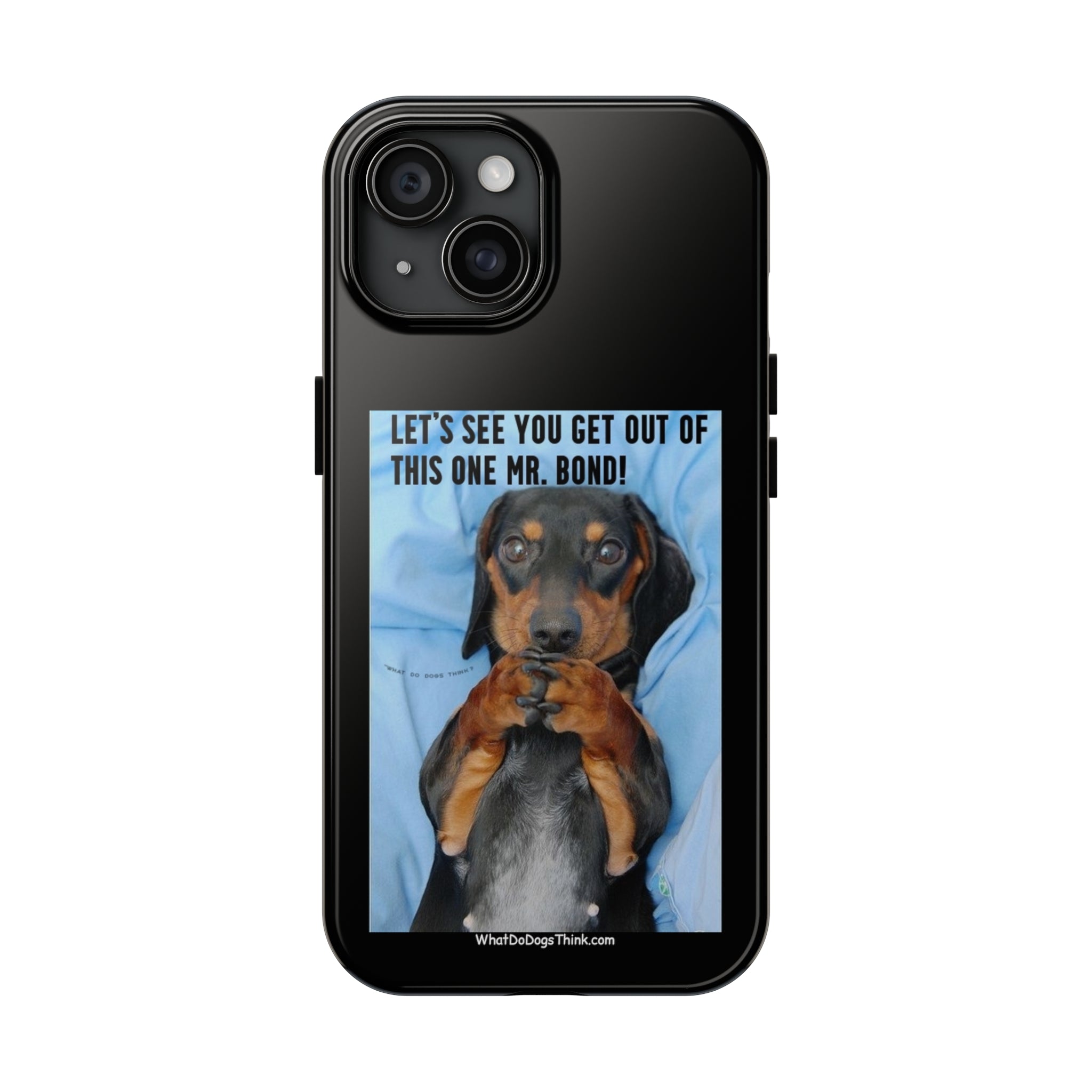 Mr Bond Black Tough Phone Cases