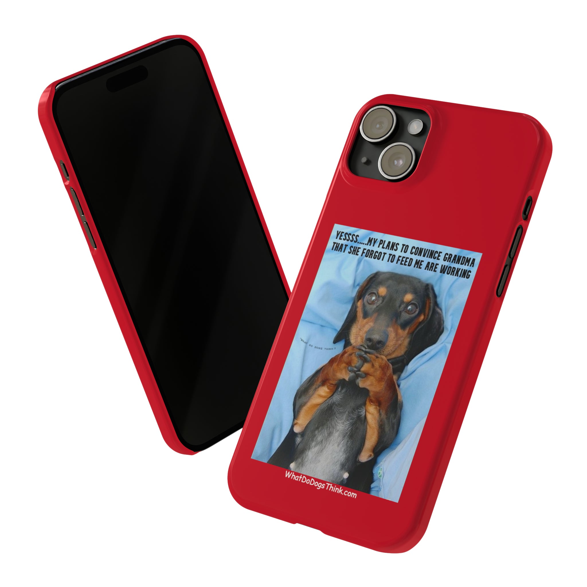 Grandma Red Slim Phone Cases