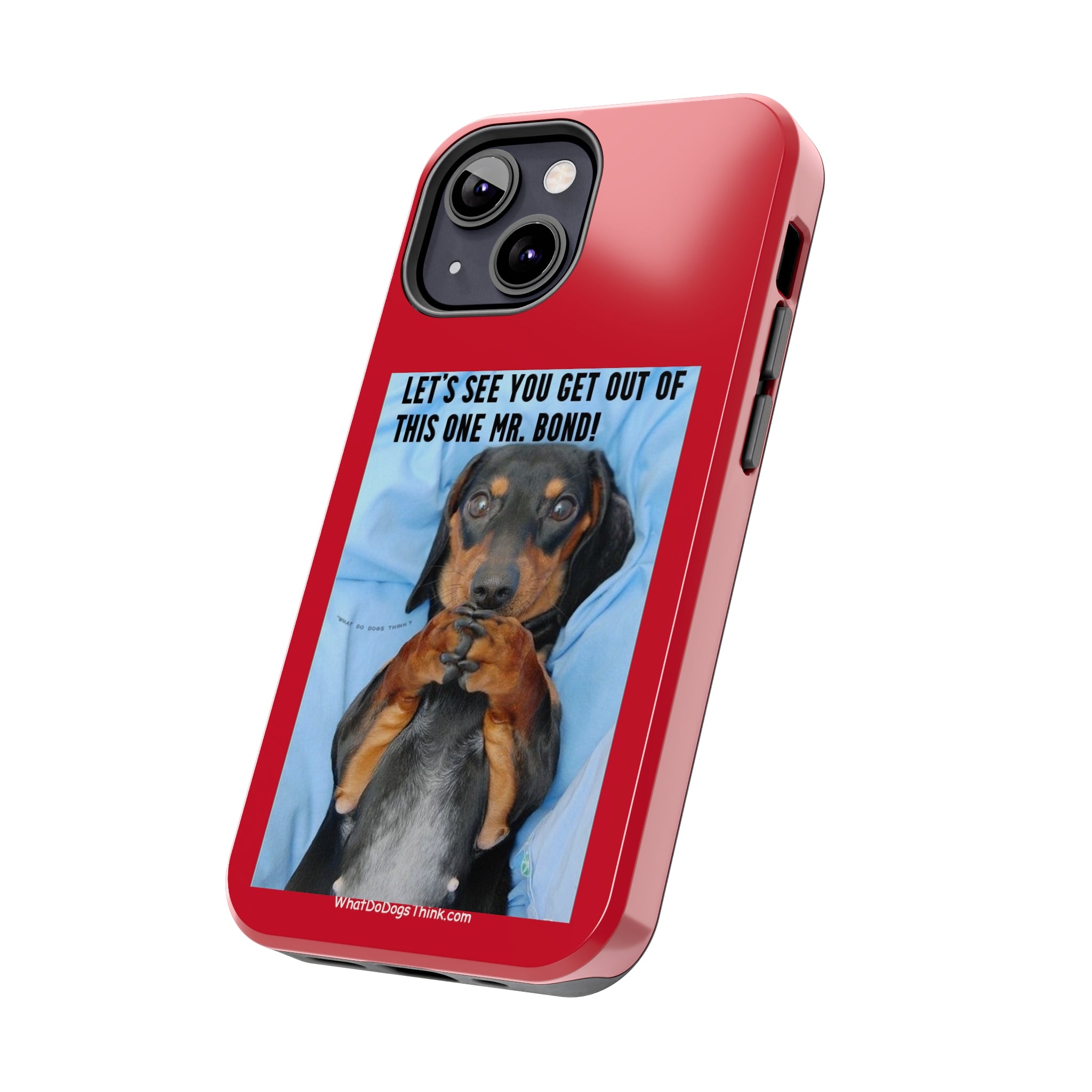 Mr Bond Red Tough Phone Cases