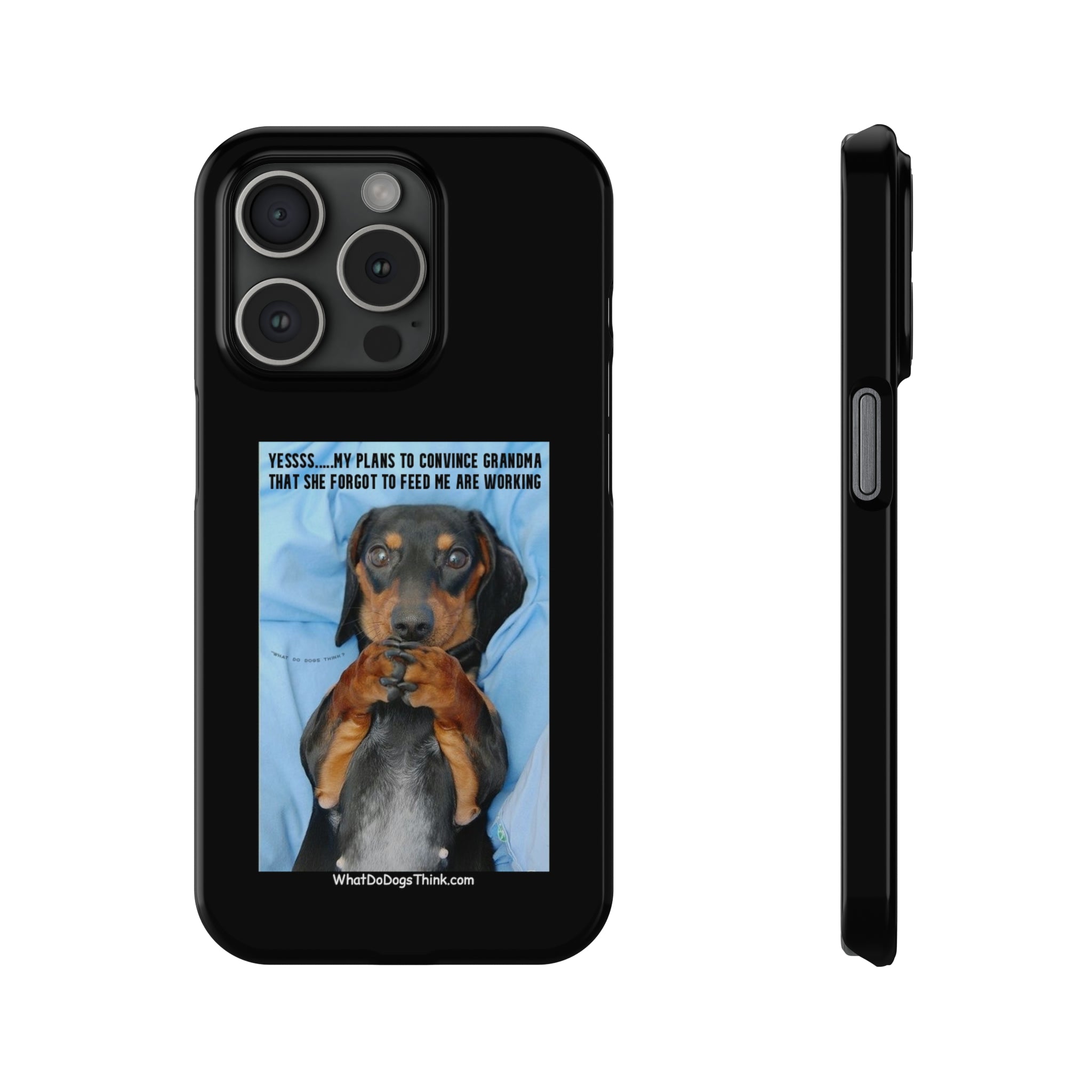 Grandma Black Slim Phone Cases