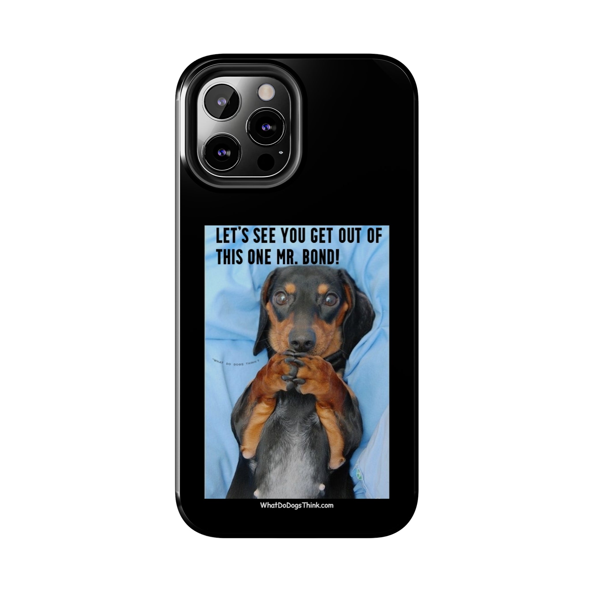 Mr Bond Black Tough Phone Cases