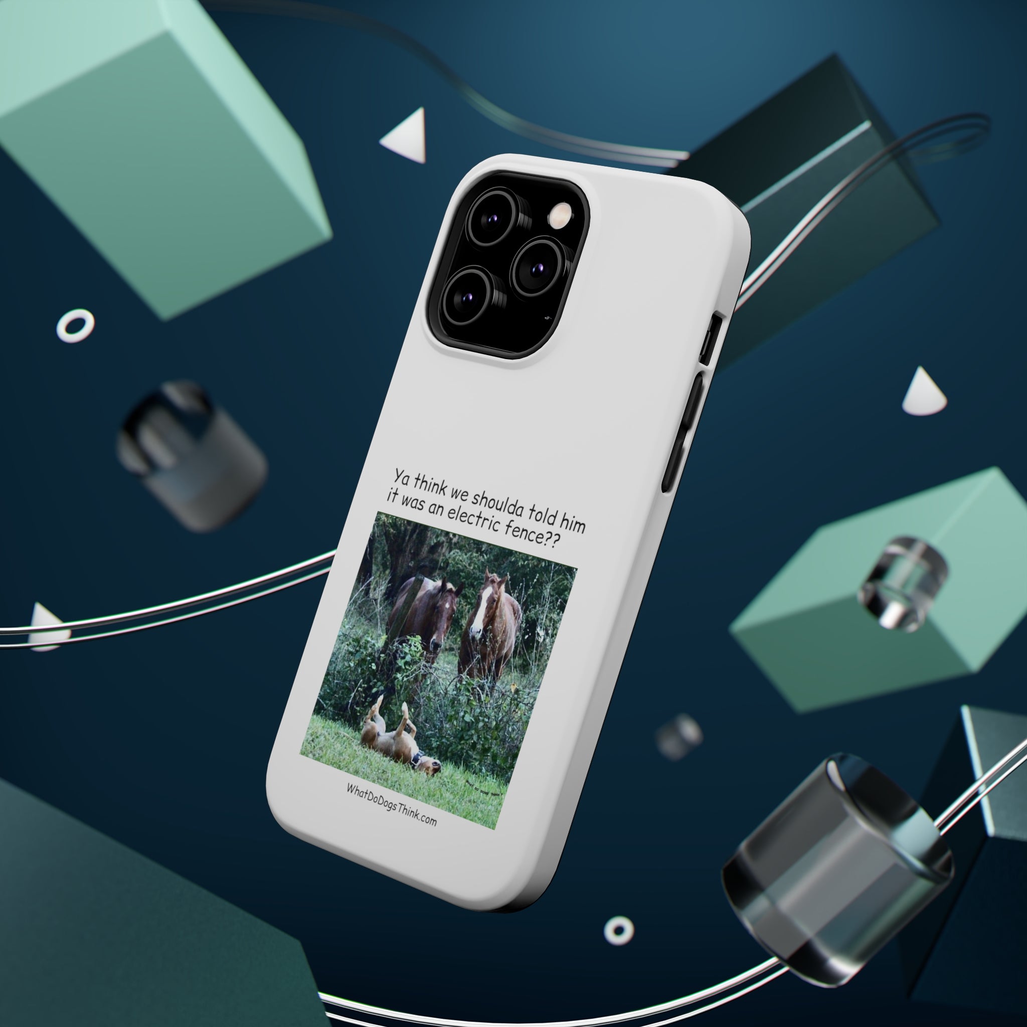 Electric Fence White MagSafe Tough Cases