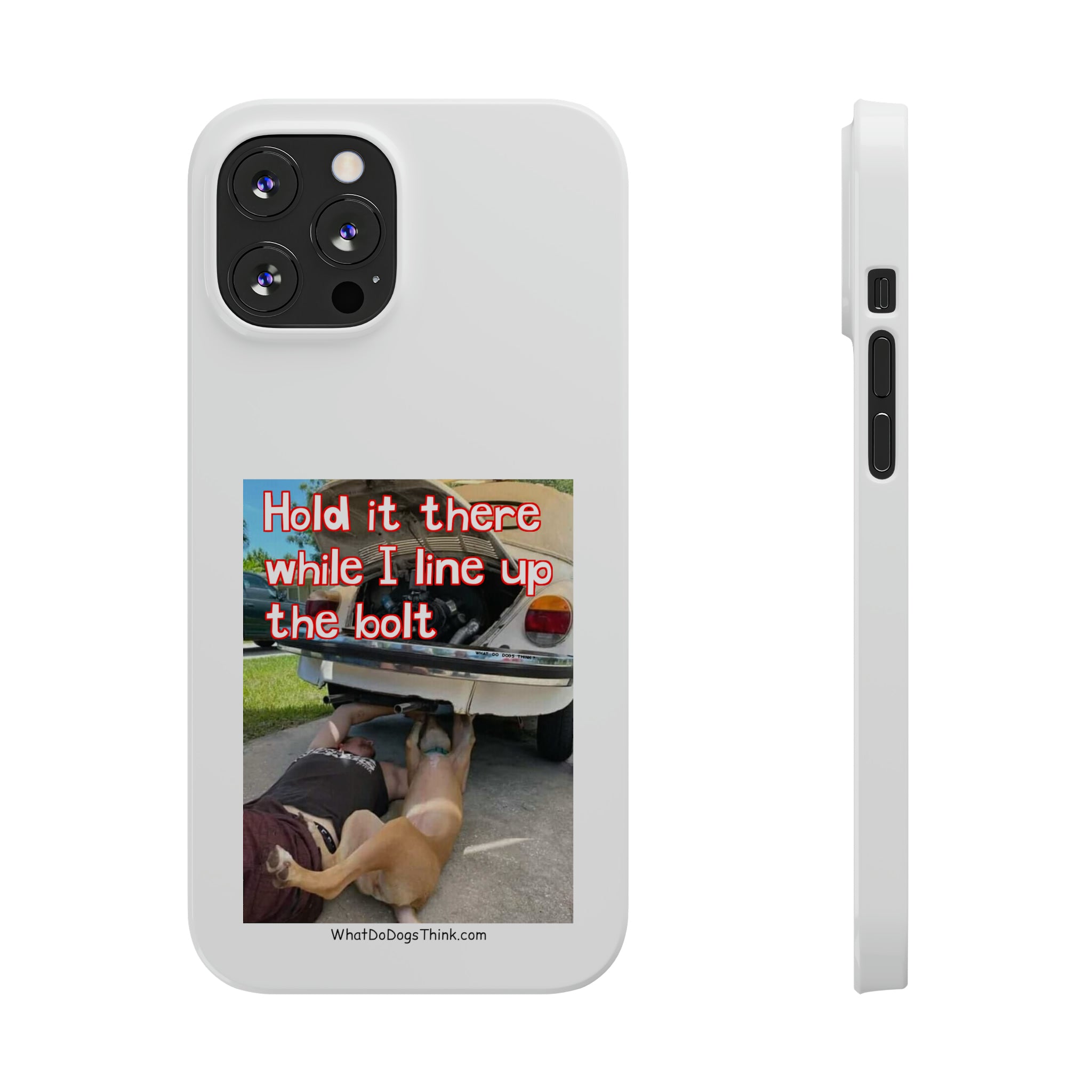 Hold It White Slim Phone Cases