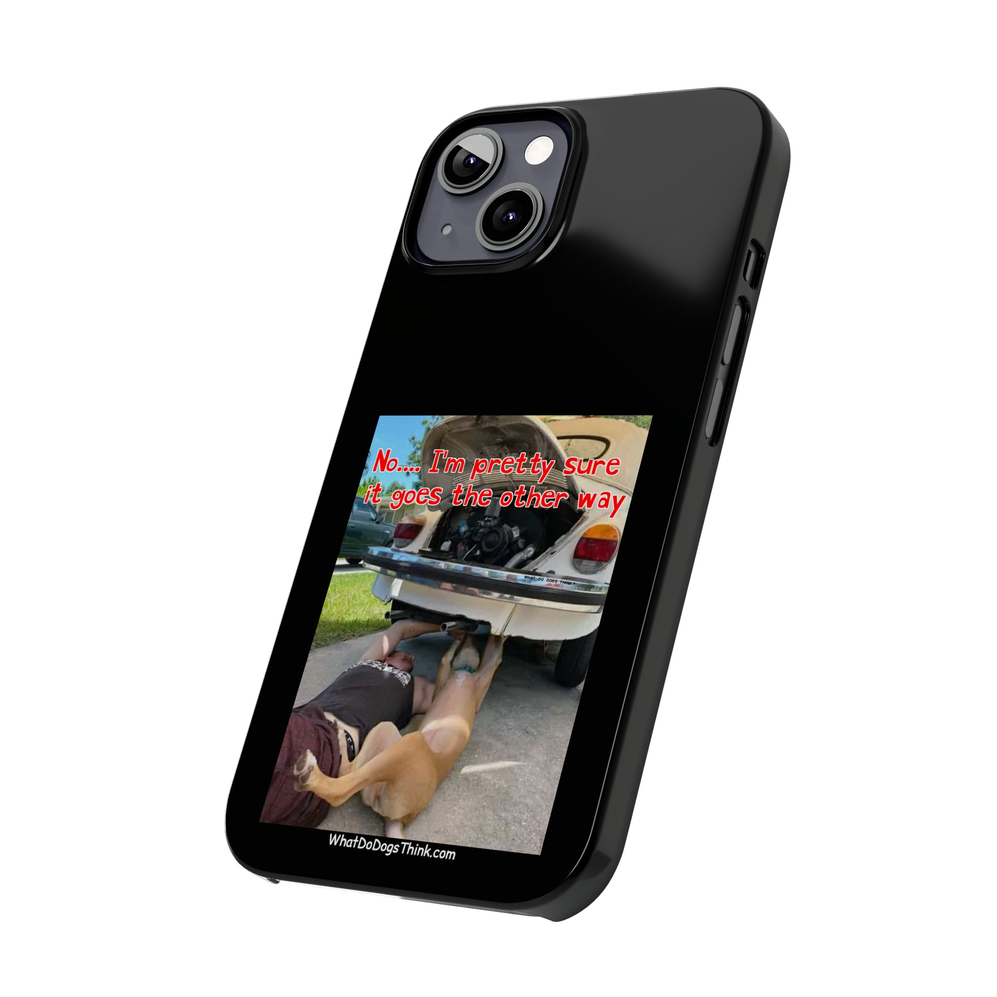 Other Way Black Slim Phone Cases