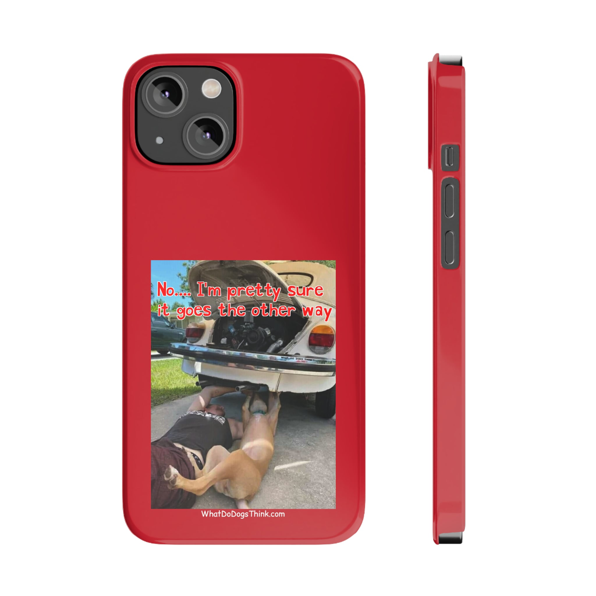 Other Way Red Slim Phone Cases