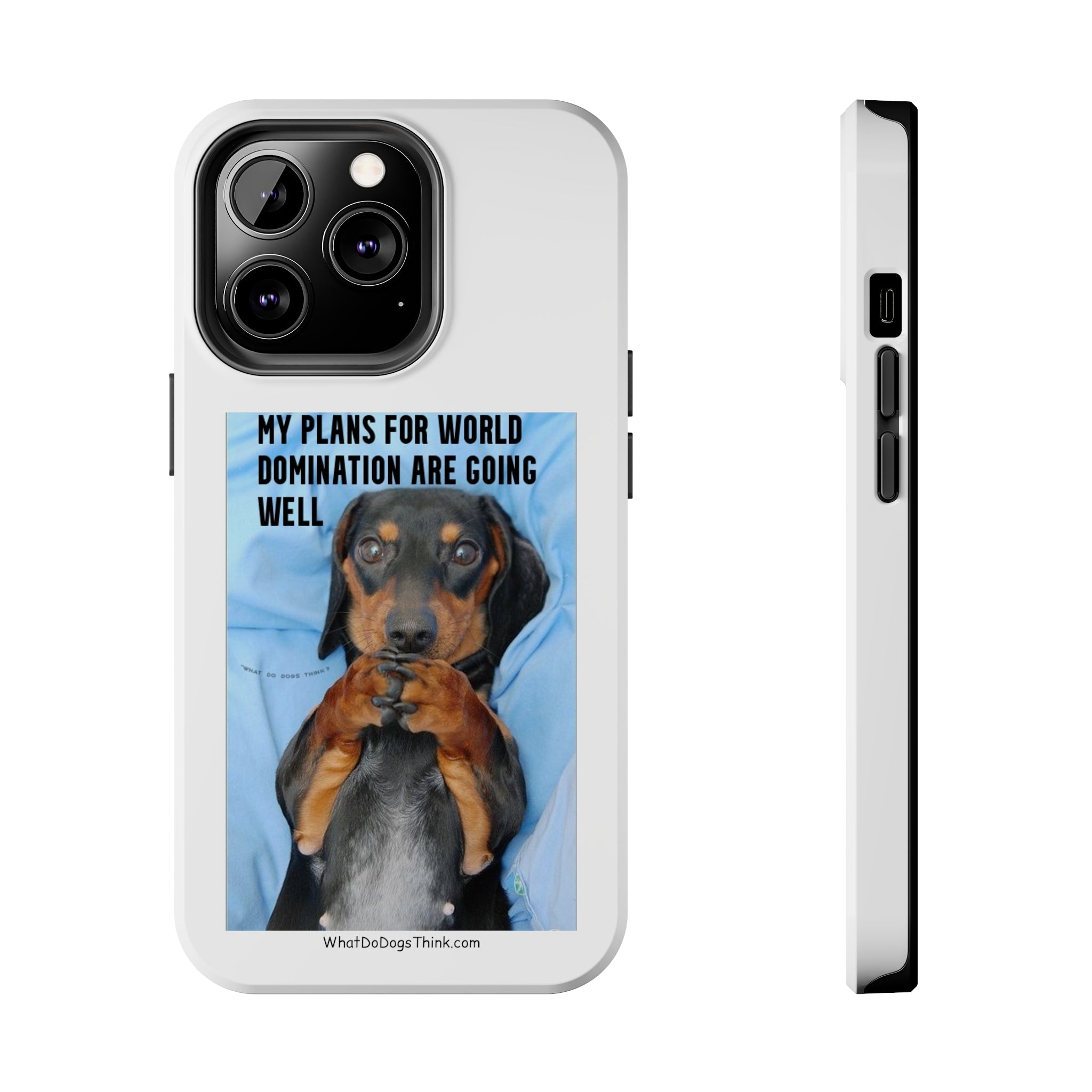 World Domination White Tough Phone Cases