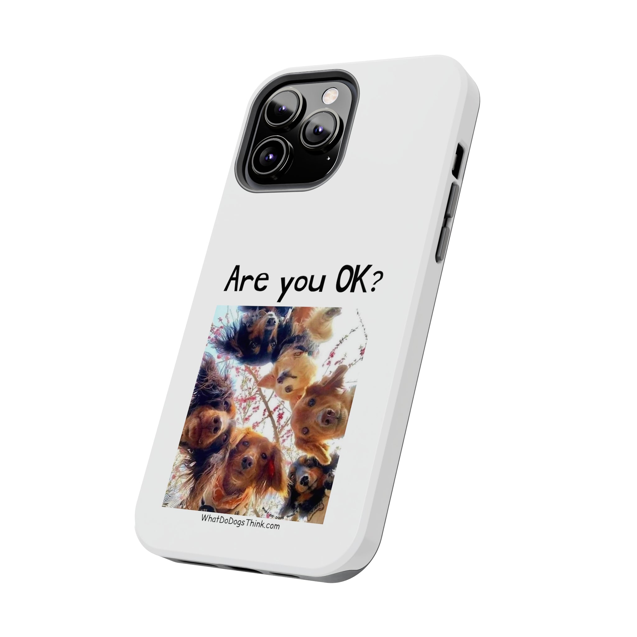 Are You OK? White Tough Phone Cases