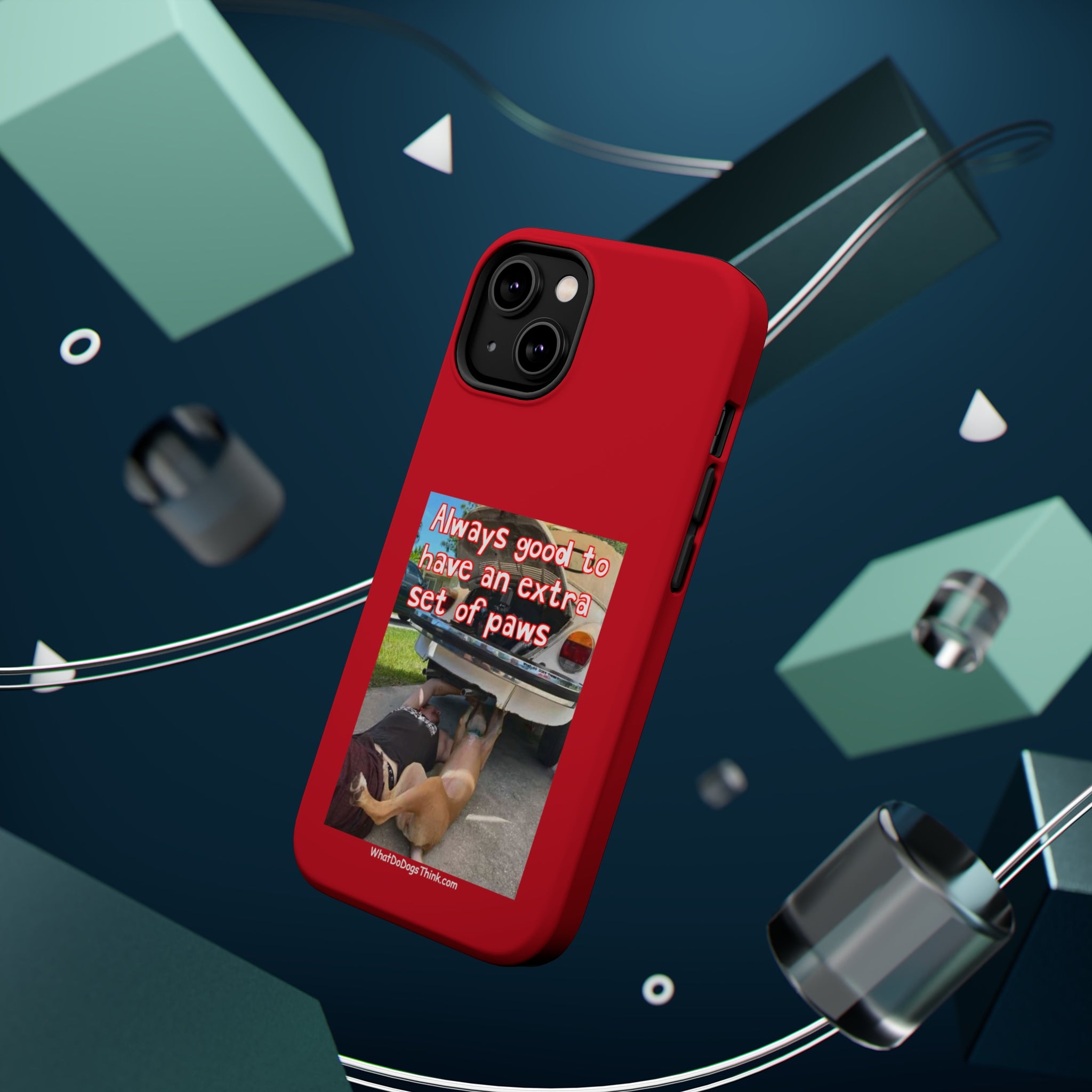 Extra Paw Red MagSafe Tough Cases