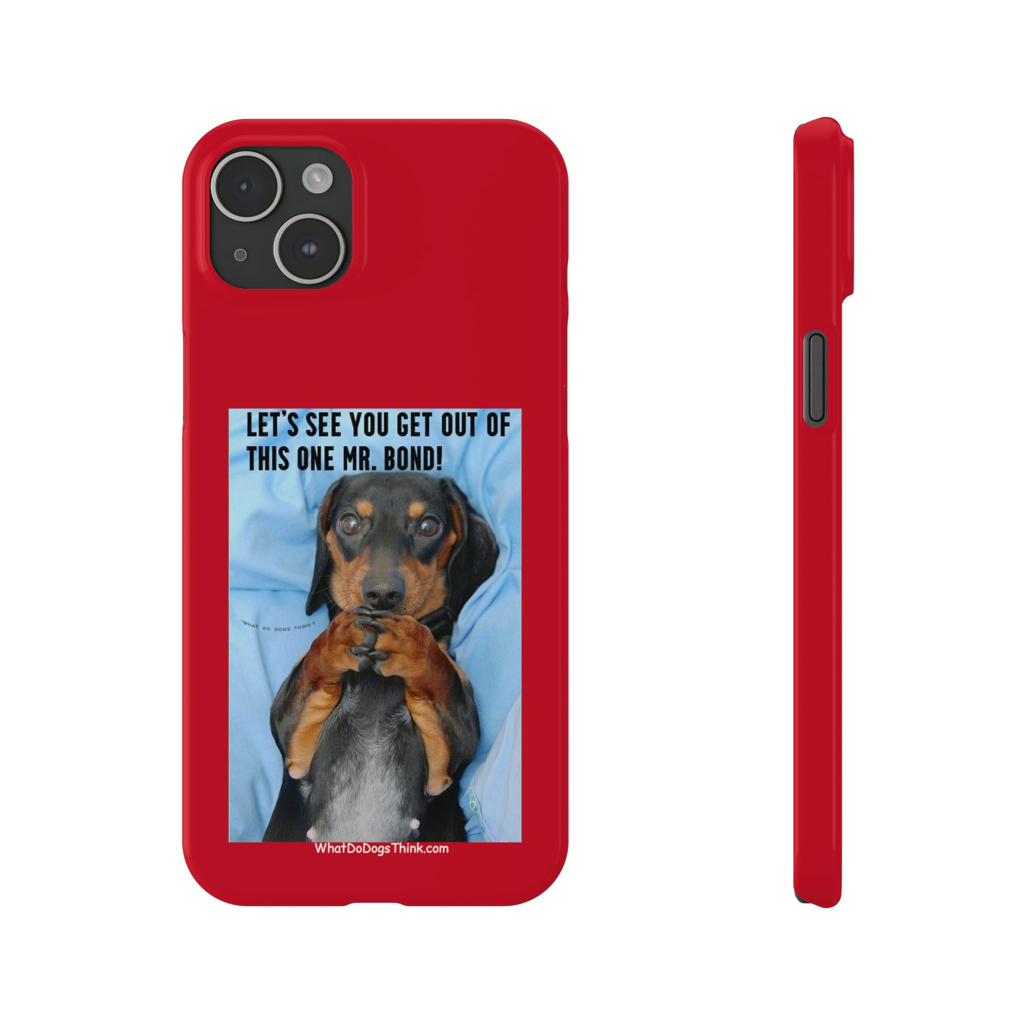 Mr. Bond Red Slim Phone Cases