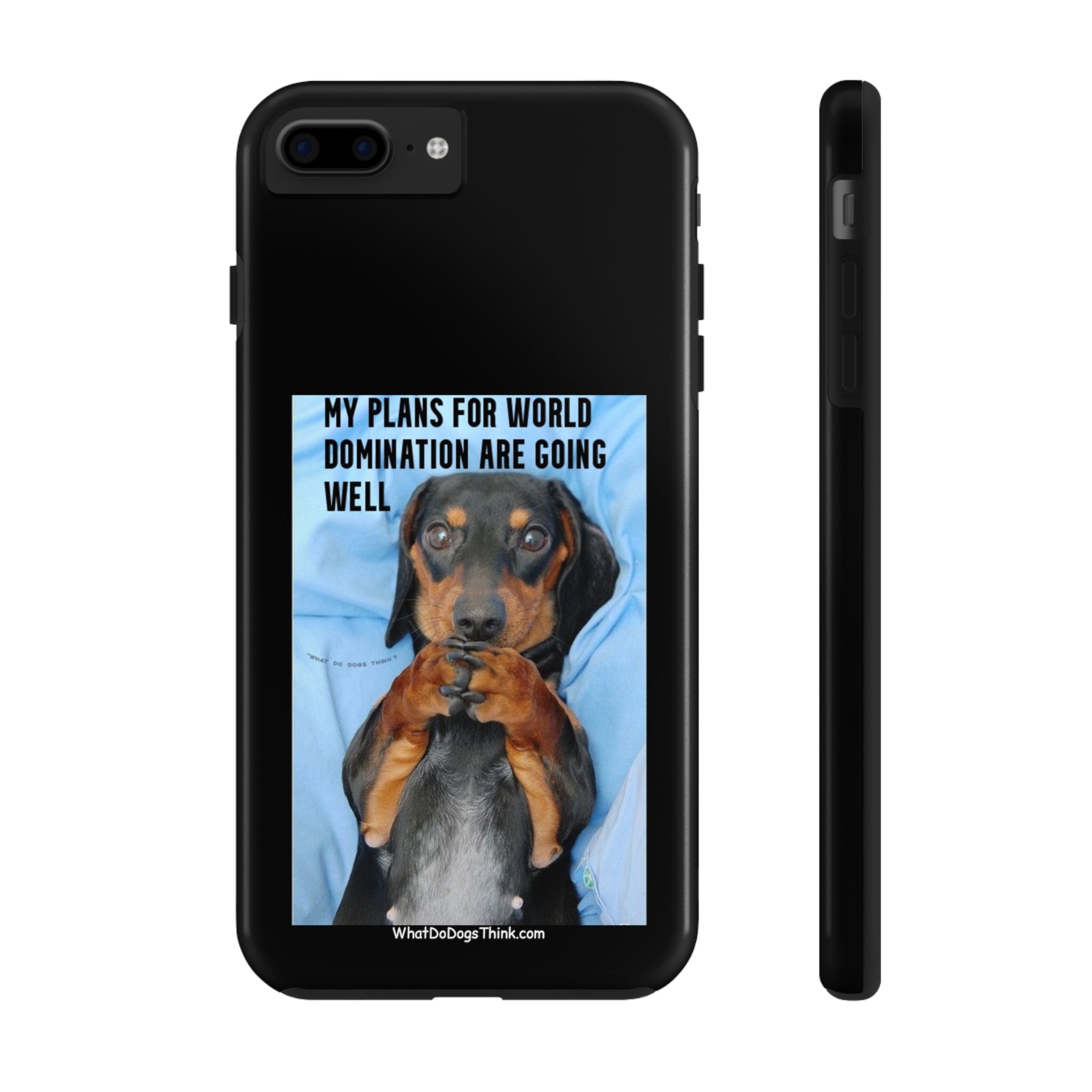 World Domination Black Tough Phone Cases