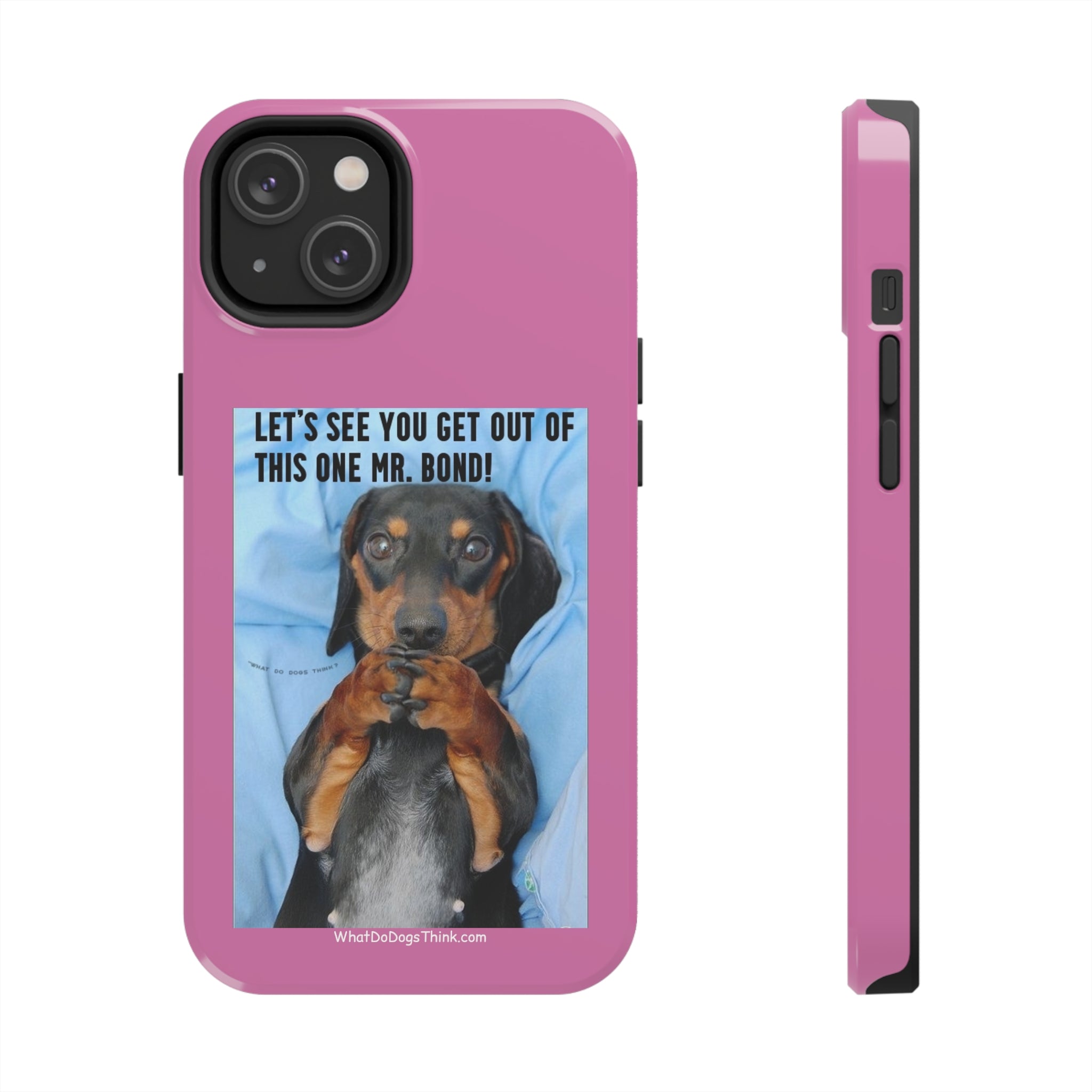 Mr Bond Pink Tough Phone Cases