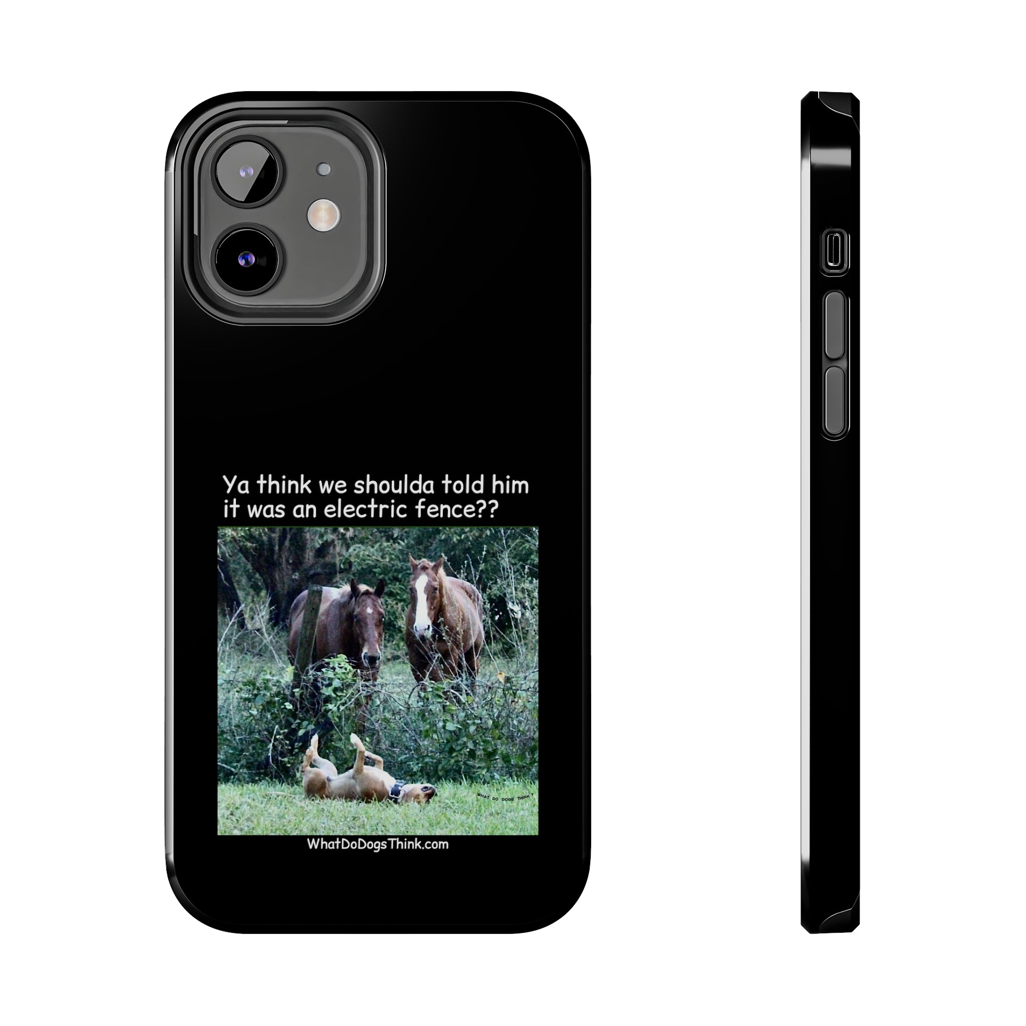 Electric Fence Black Tough Phone Cases