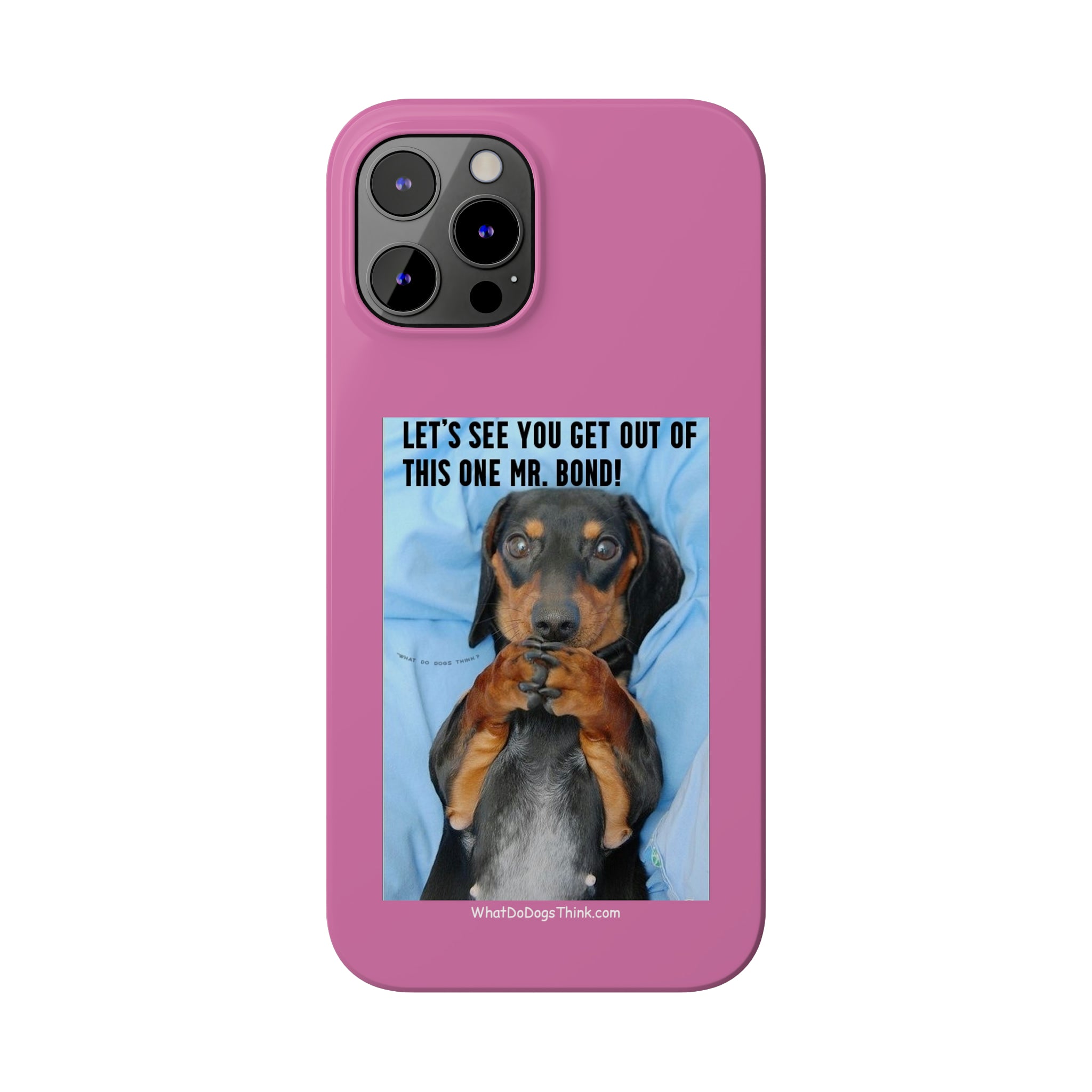 Mr. Bond Pink Slim Phone Cases